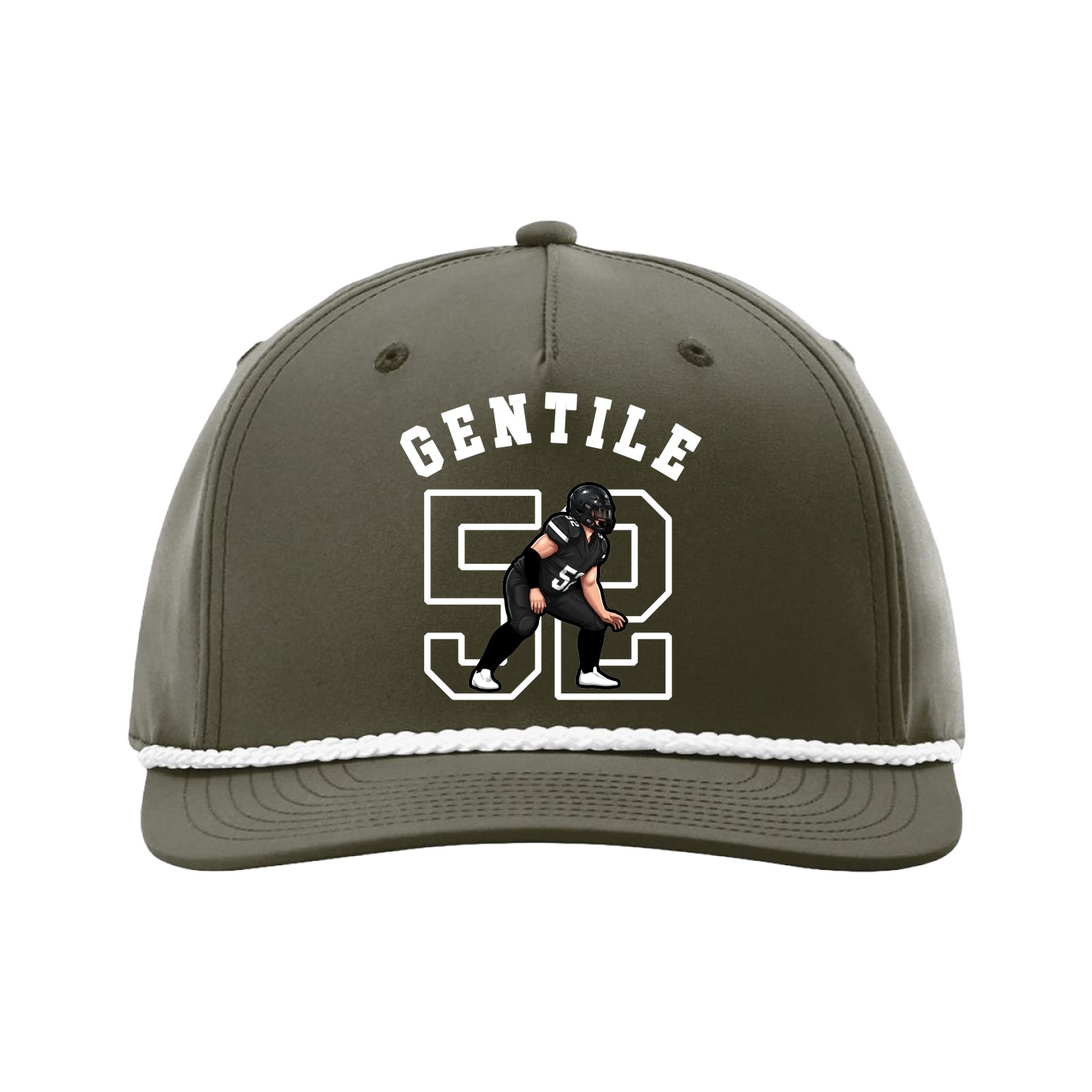 Five-Panel Classic Rope Cap — Shirsey Arch in Green