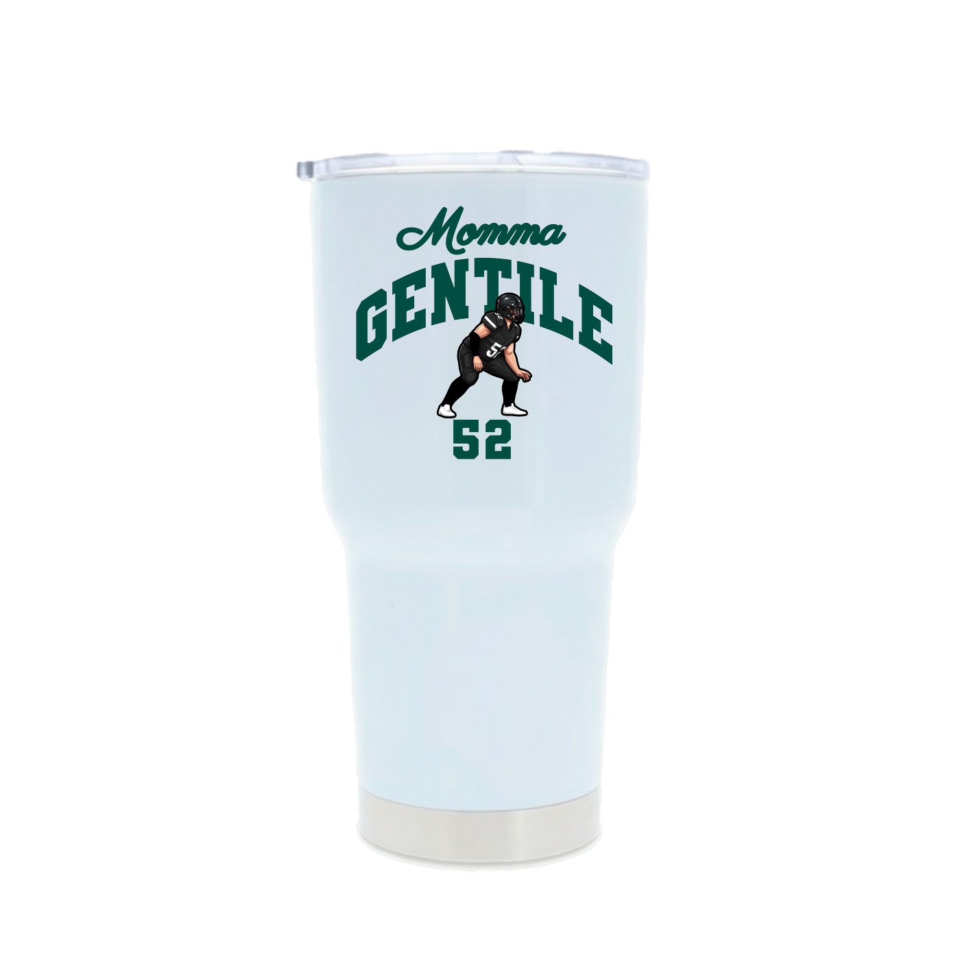 30oz Stainless Steel Tumbler — Mothers Day Arch in White