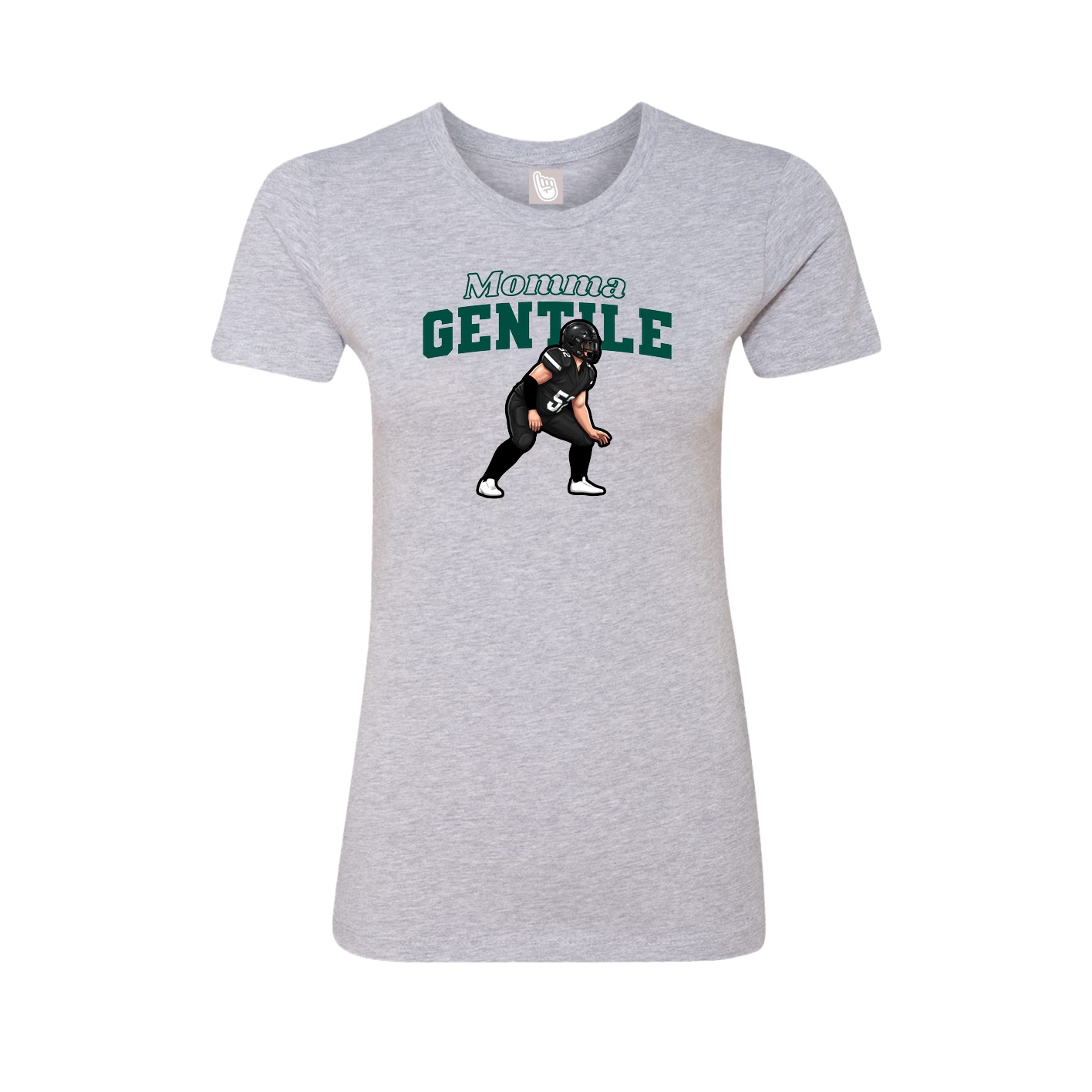 Womens Tee — Mothers Day Block in Grey