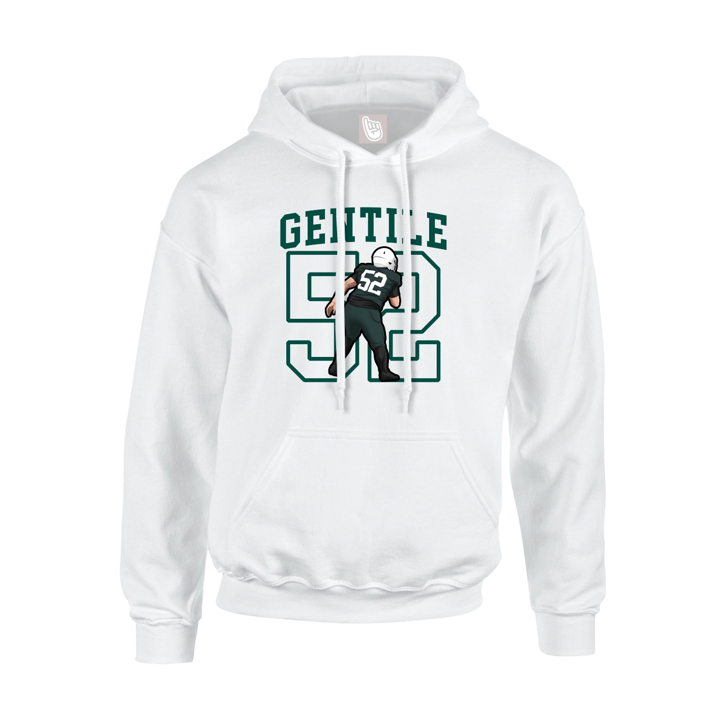 Hoodie — Shirsey in White