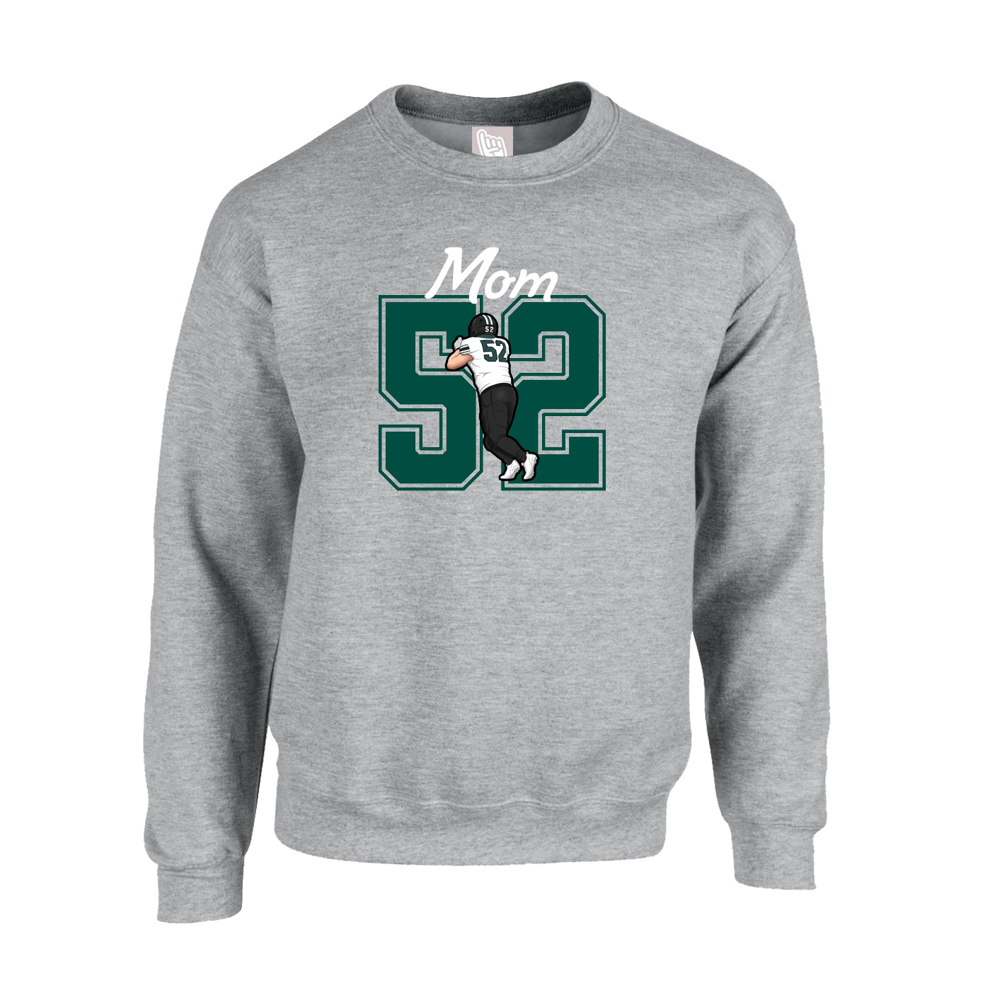 Fleece Crew — Mothers Day Shirsey in Grey