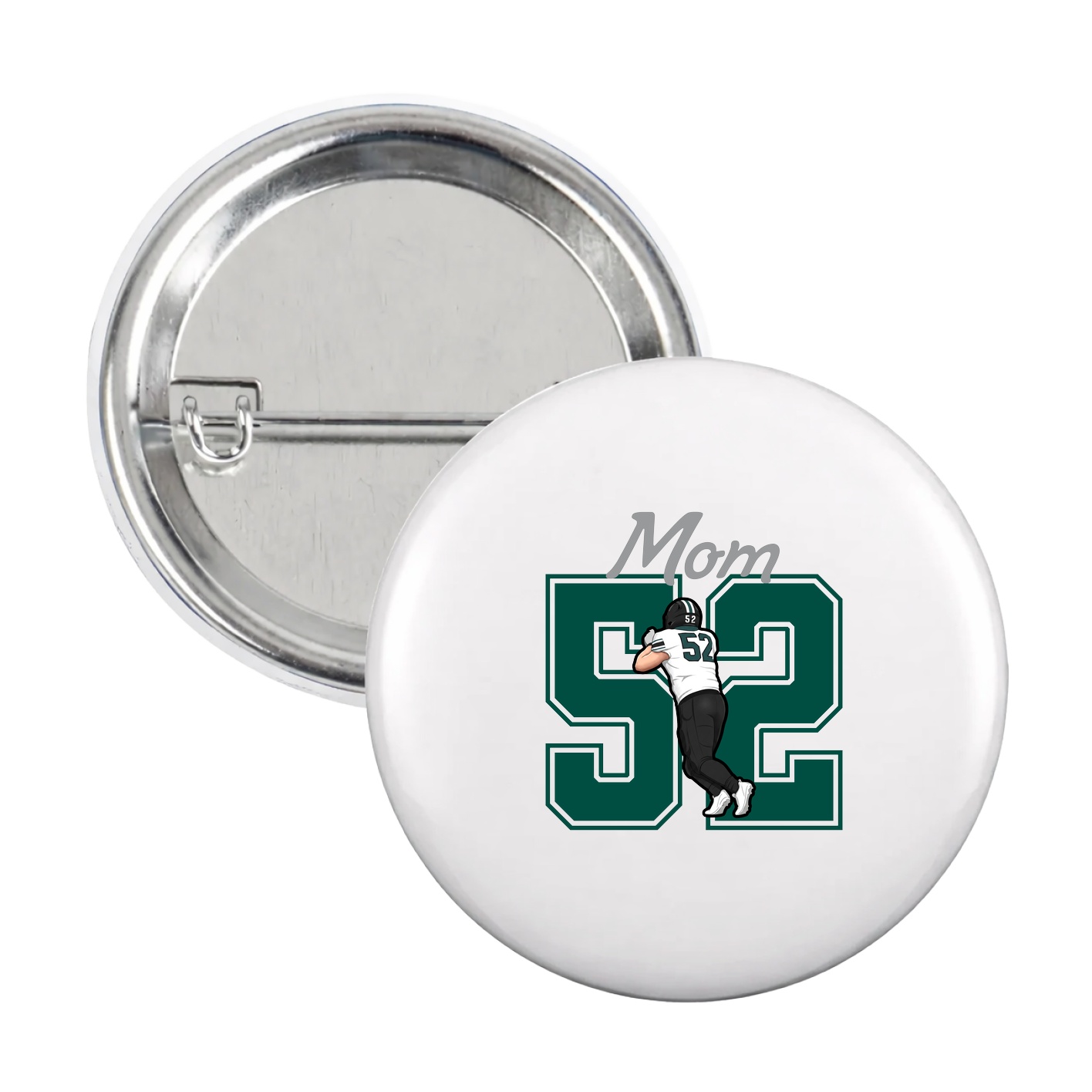 Game Day Button — Mothers Day Shirsey in White