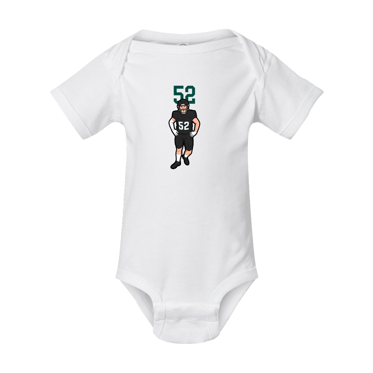 Baby Onesie — Number Top in White
