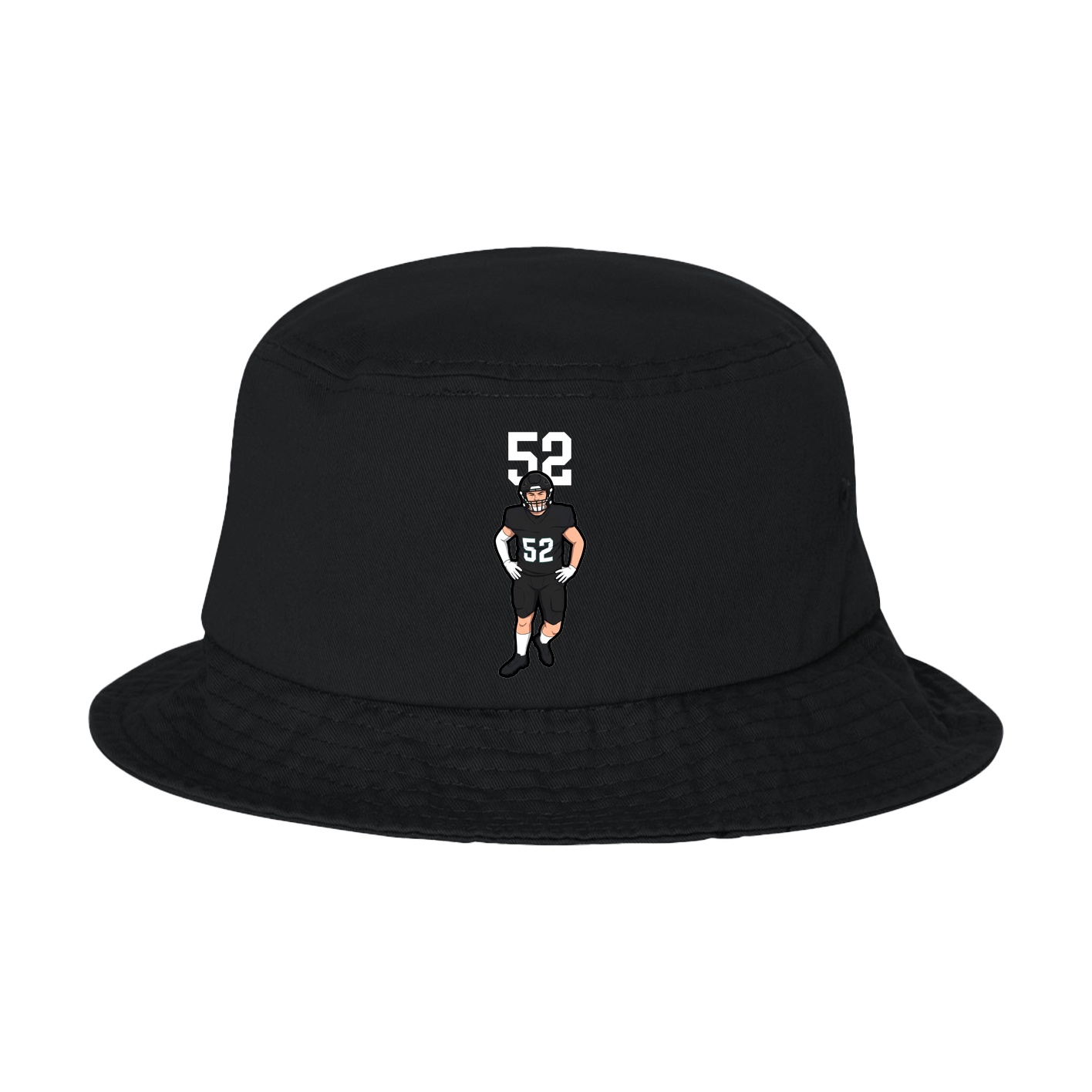 Bucket Cap — Number Top in Black