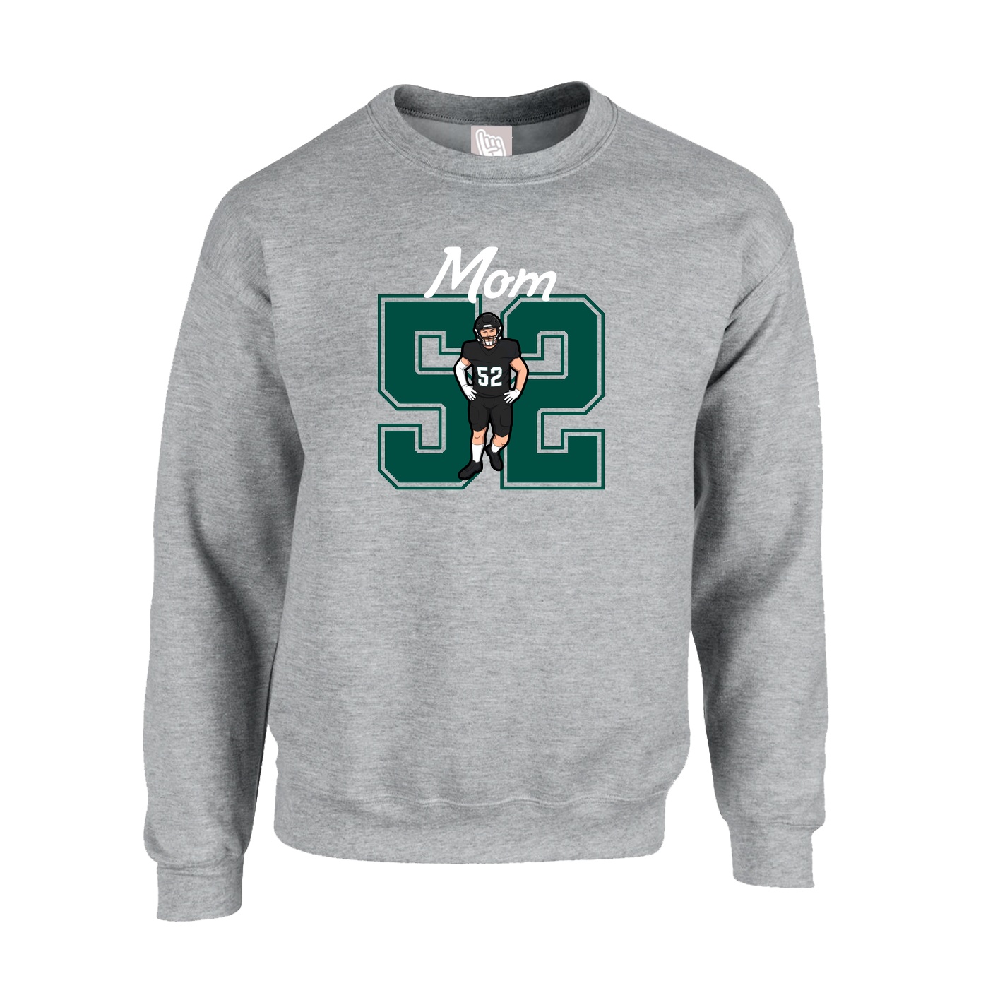 Fleece Crew — Mothers Day Shirsey in Grey