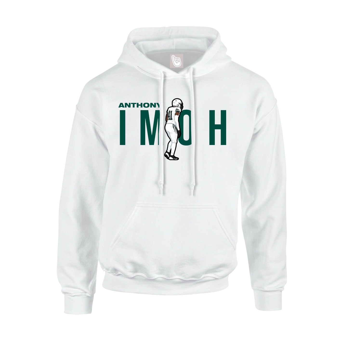 Youth Hoodie — Player Name in White