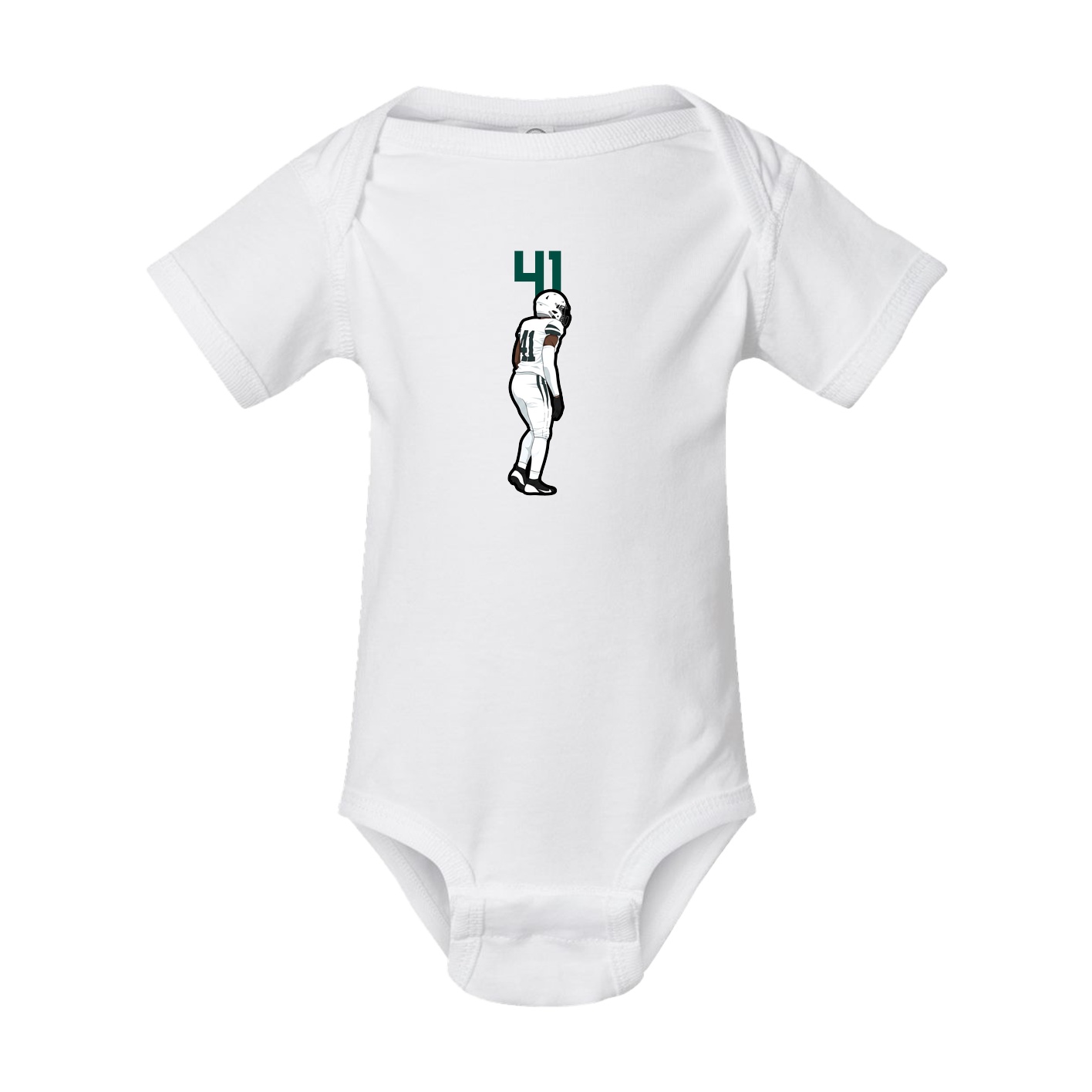Baby Onesie — Number Top in White