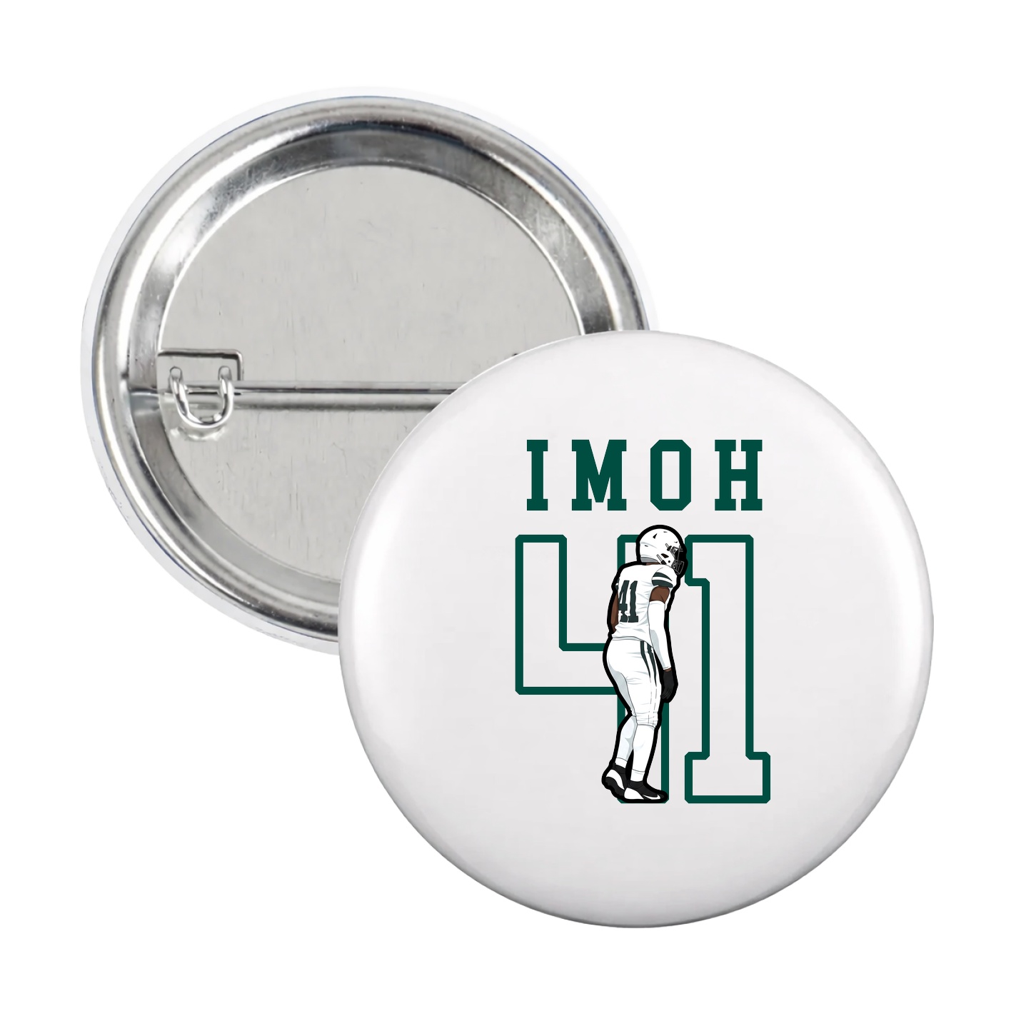 Game Day Button — Shirsey in White