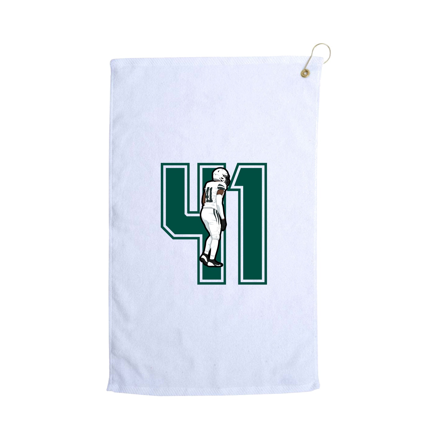 Golf Towel — Number in White