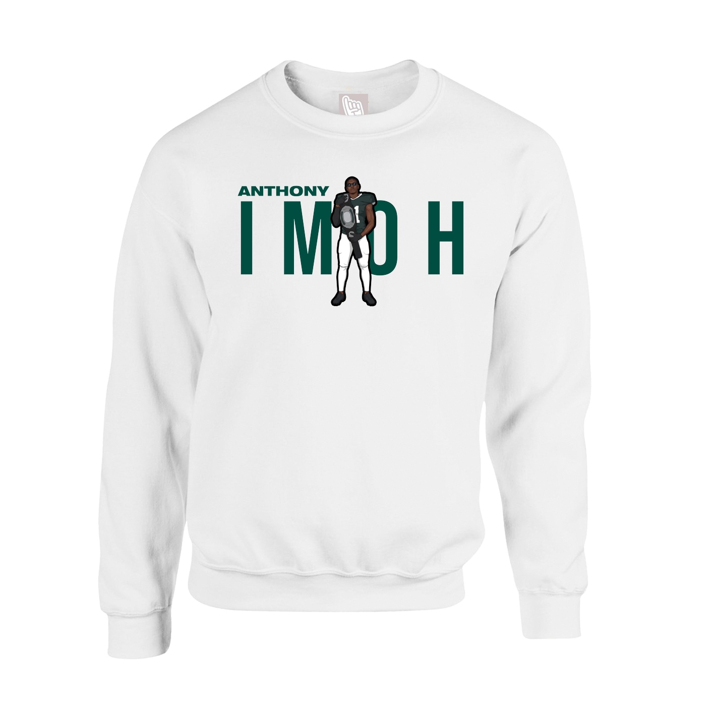 Fleece Crew — Player Name in White
