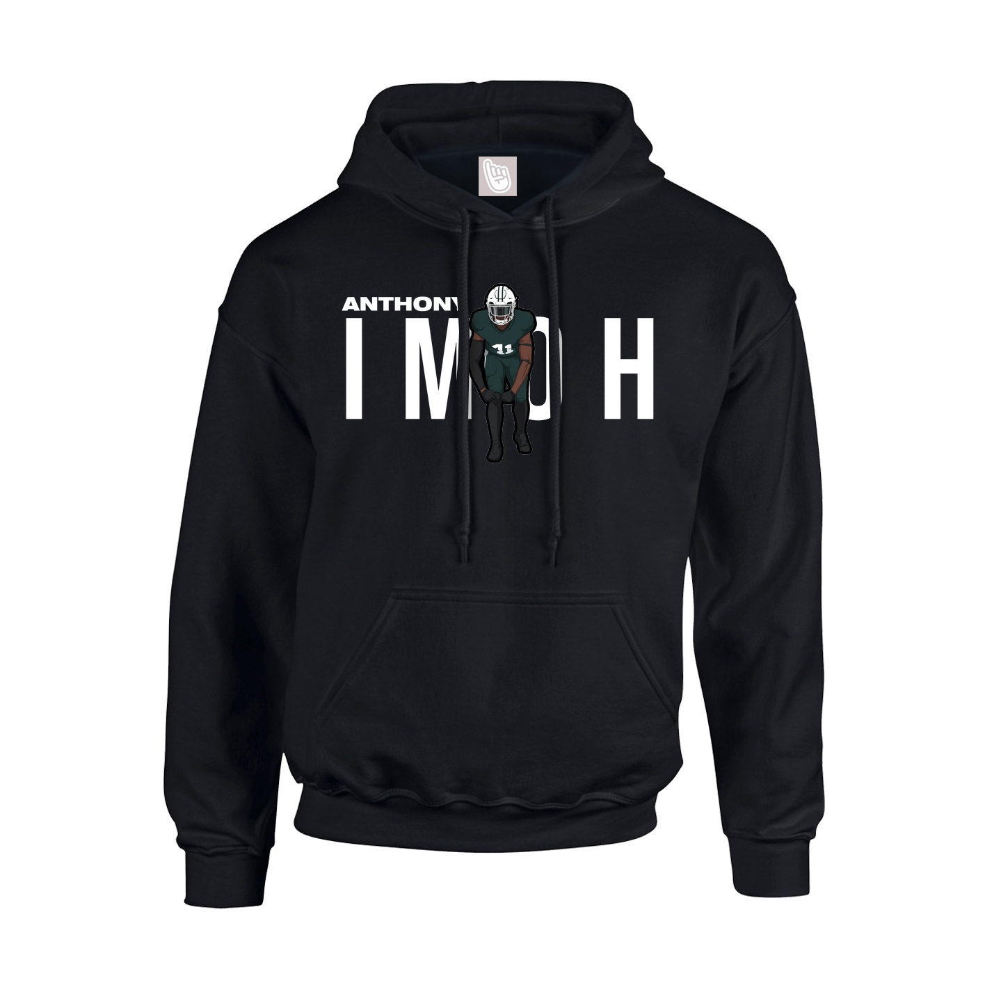 Hoodie — Player Name in Black