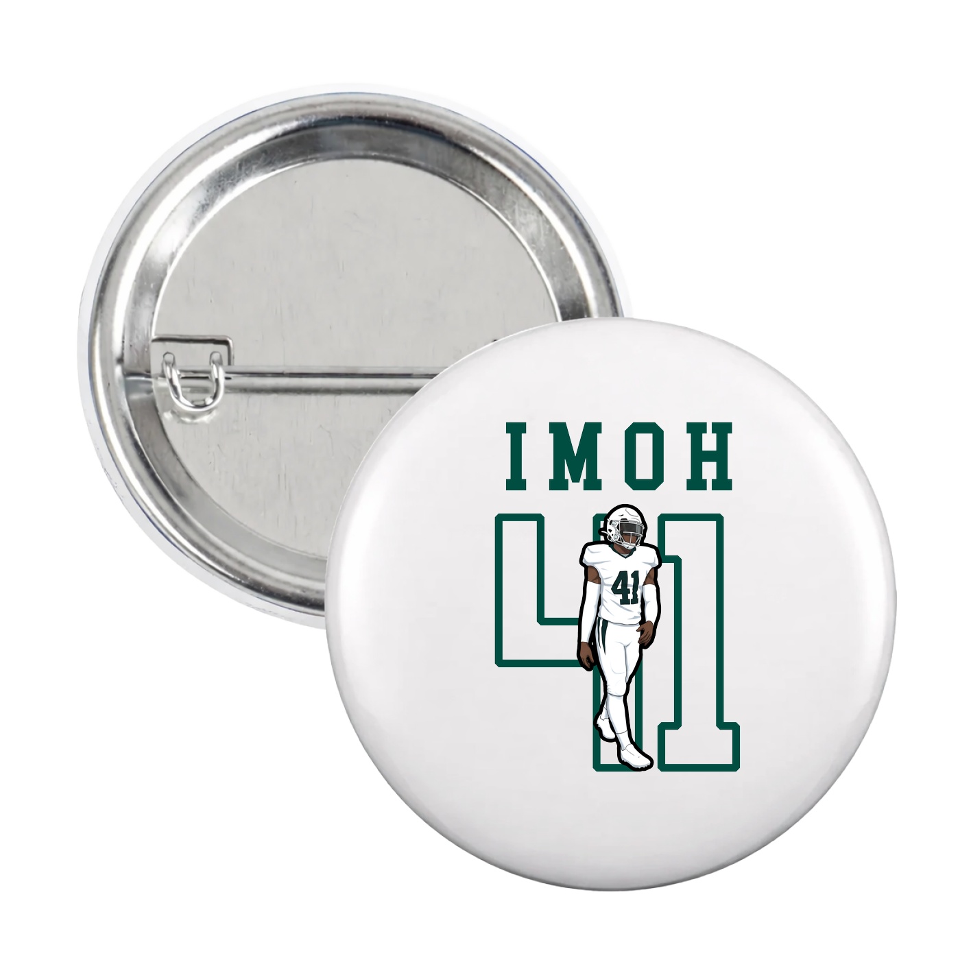 Game Day Button — Shirsey in White