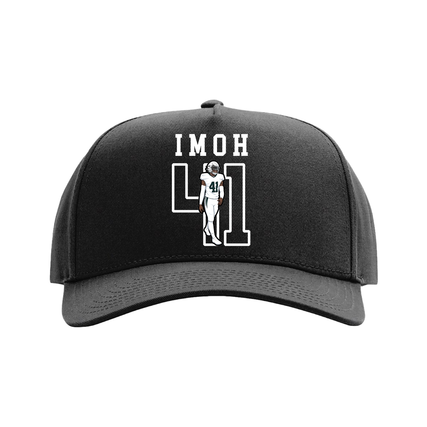 Full Fabric Five-Panel Champ Cap — Shirsey in Black