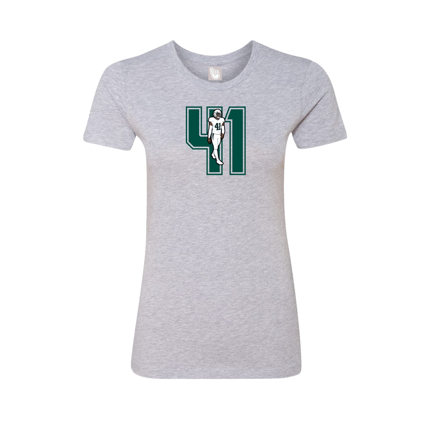 Womens Tee — Number in Grey