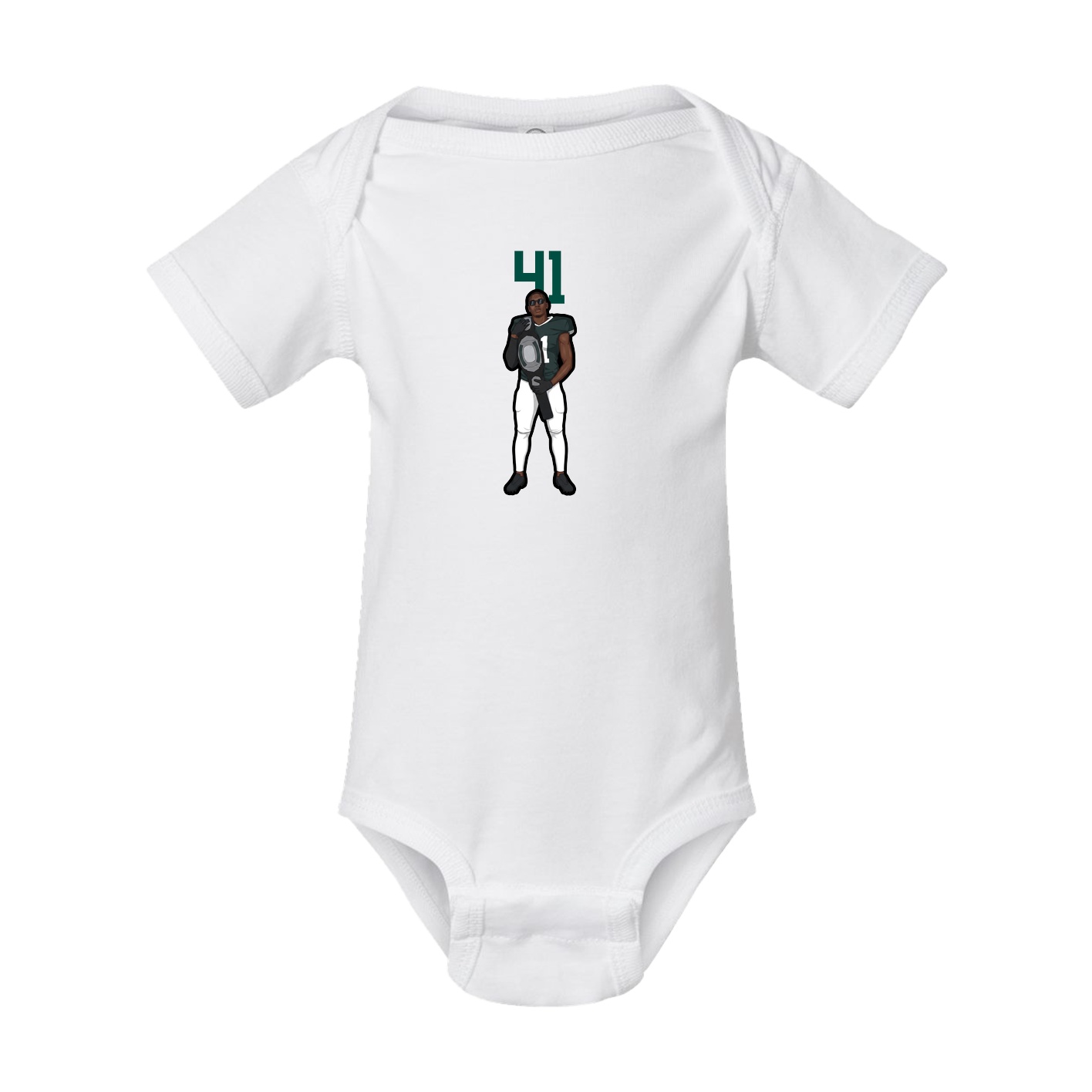 Baby Onesie — Number Top in White