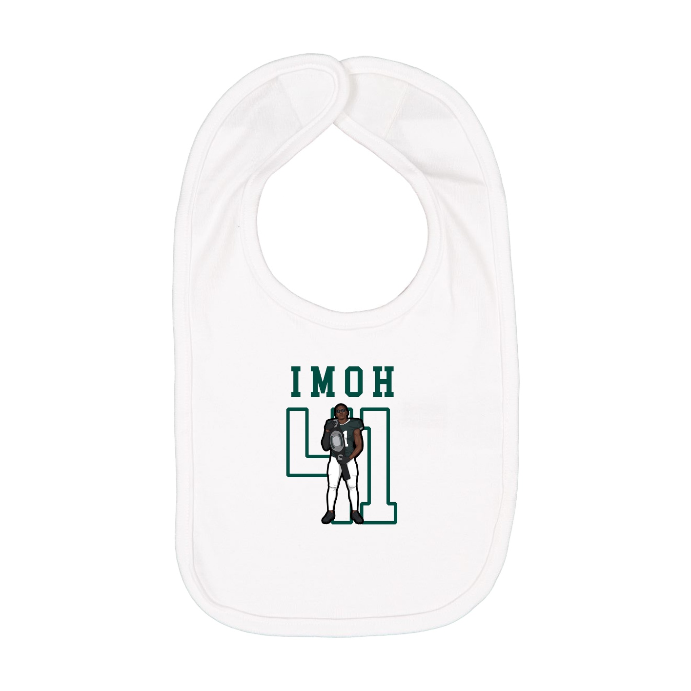 Infant Bib — Shirsey in White