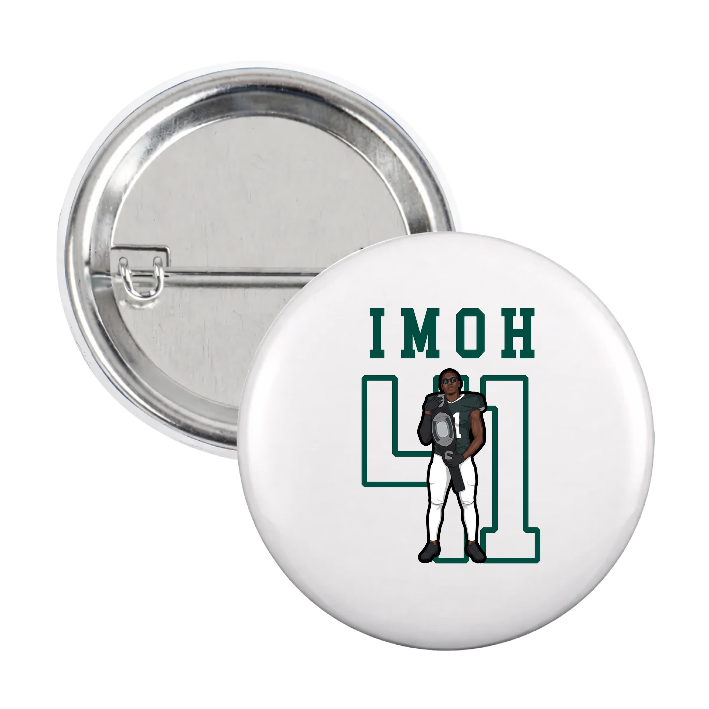 Game Day Button — Shirsey in White