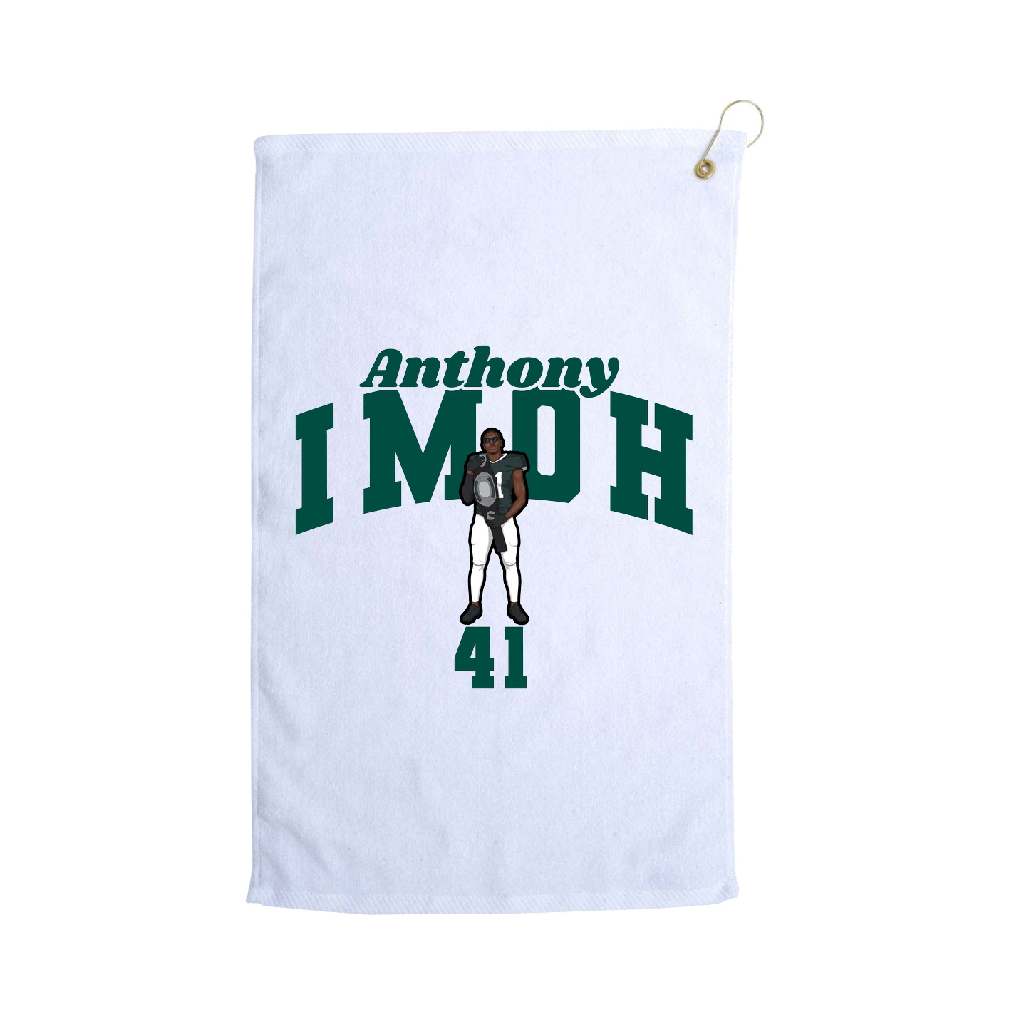 Golf Towel — Signature Arch in White