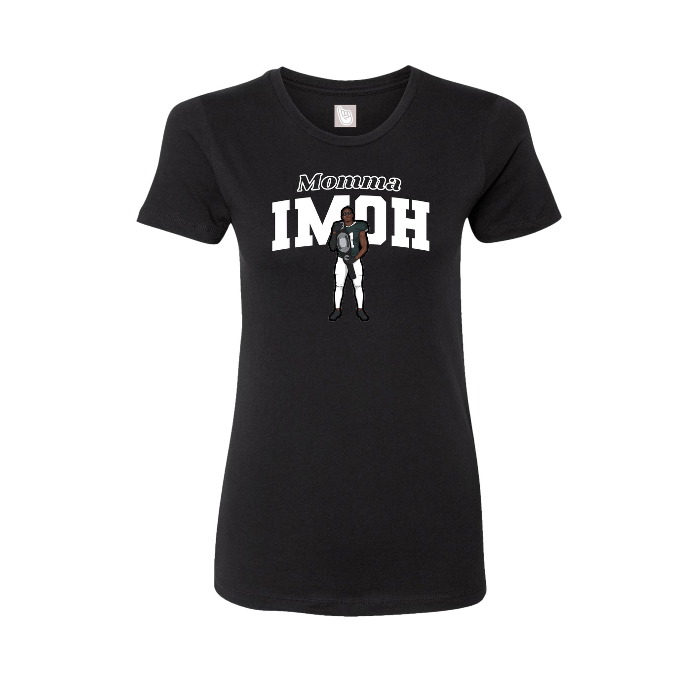 Womens Tee — Mothers Day Block in Black
