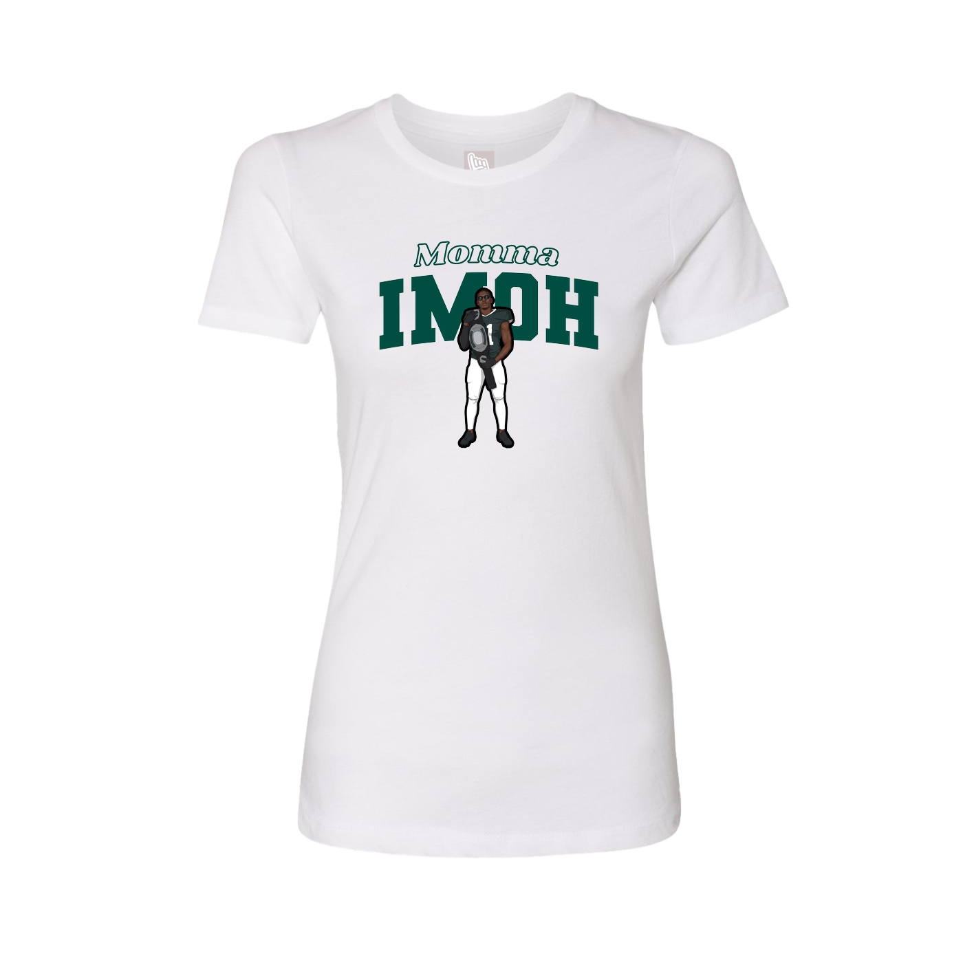 Womens Tee — Mothers Day Block in White