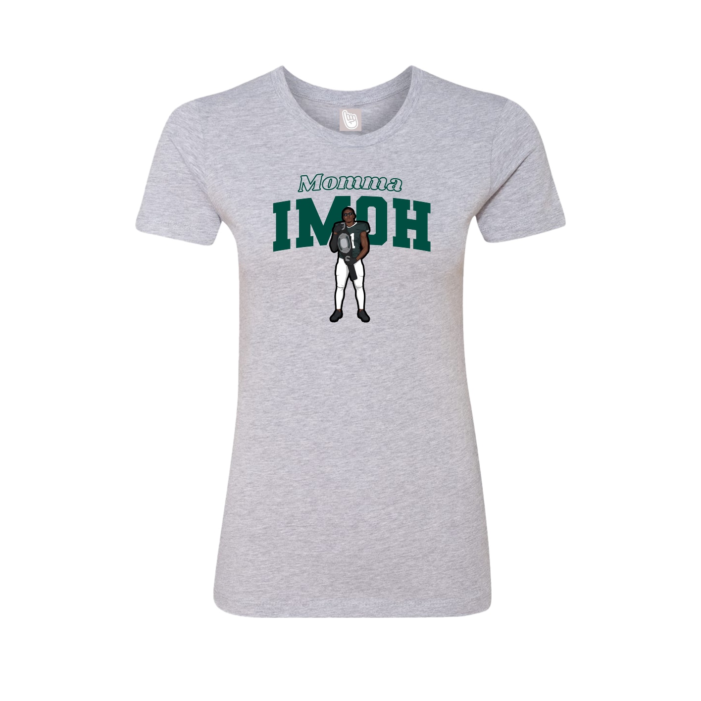 Womens Tee — Mothers Day Block in Grey