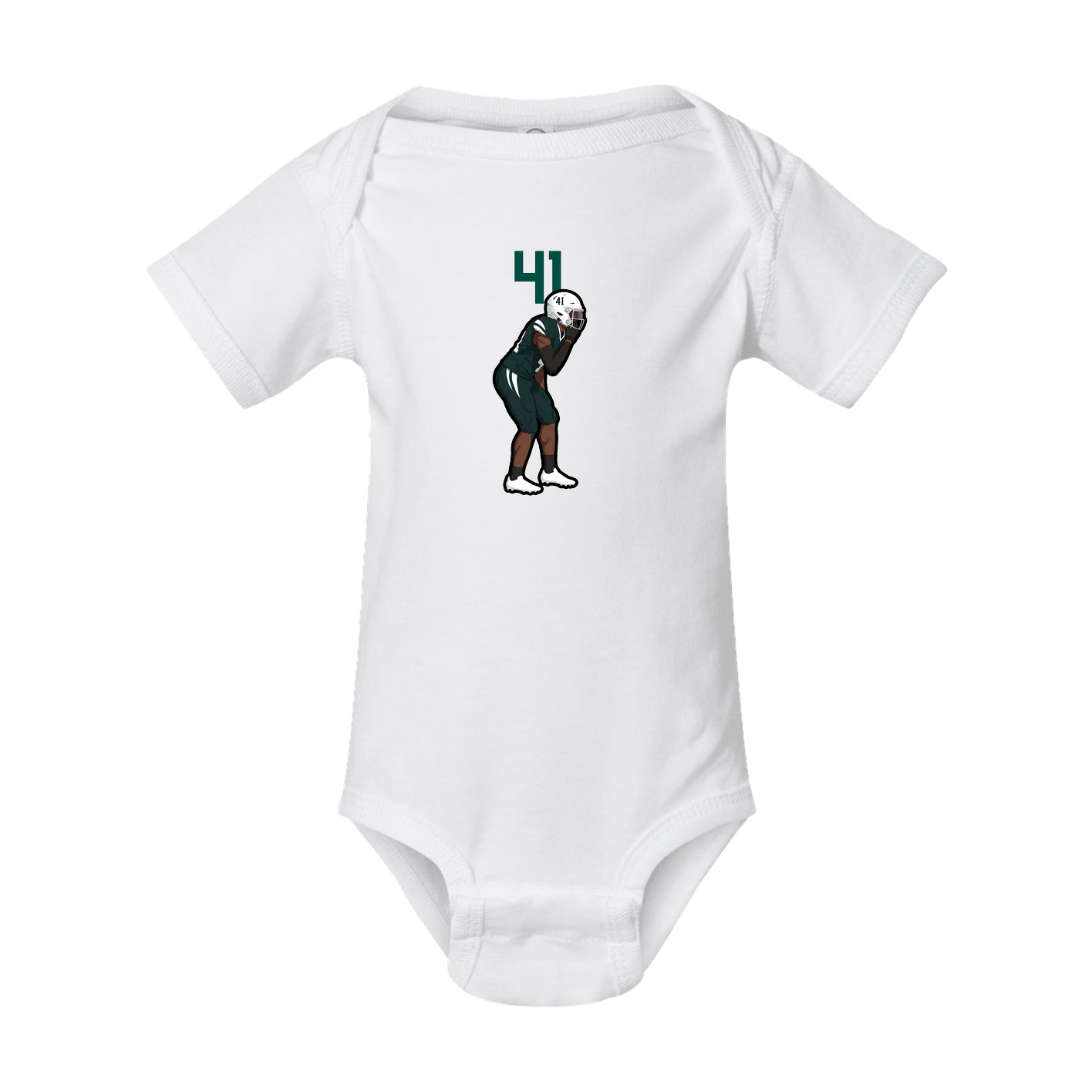 Baby Onesie — Number Top in White