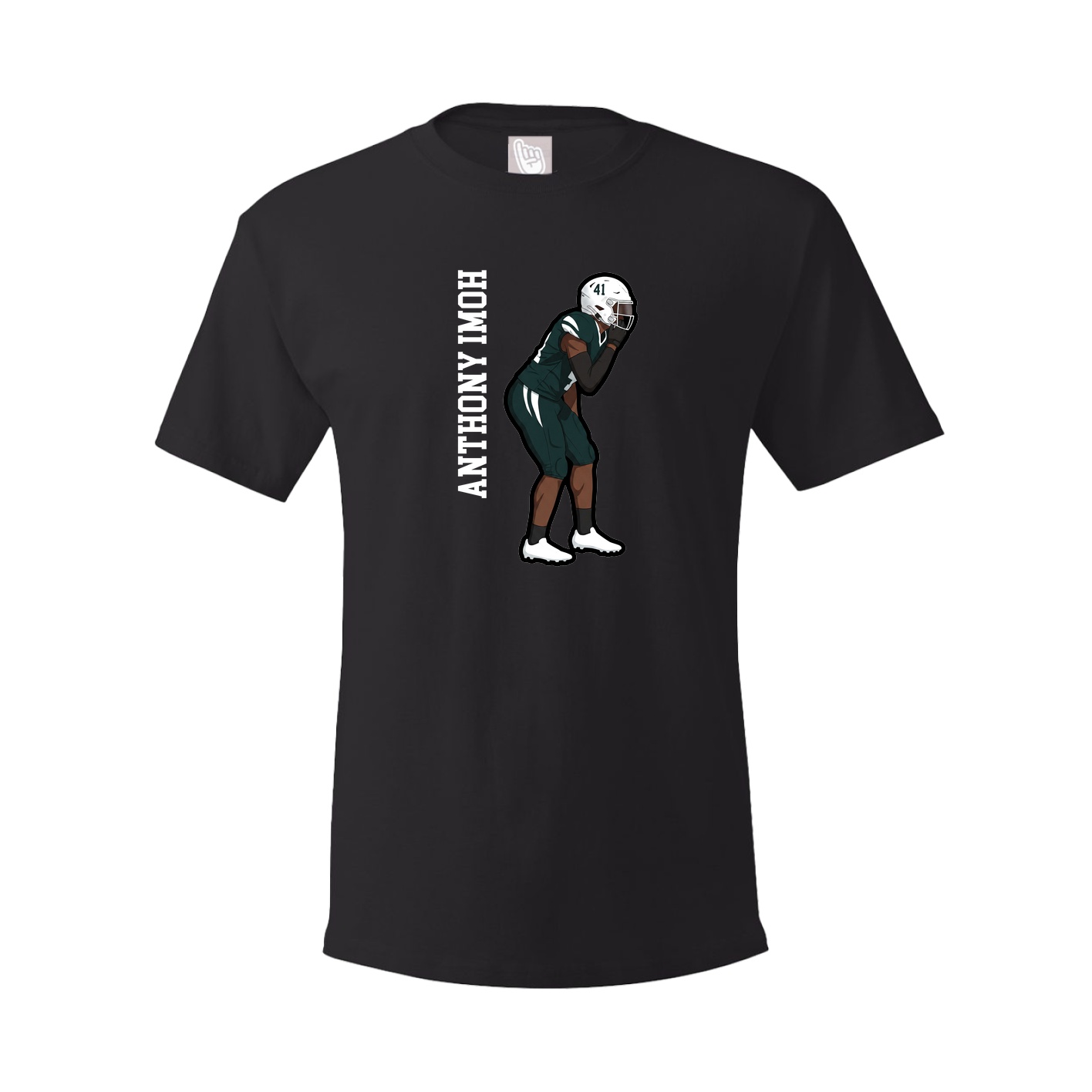 Youth Tee — Name Vertical in Black