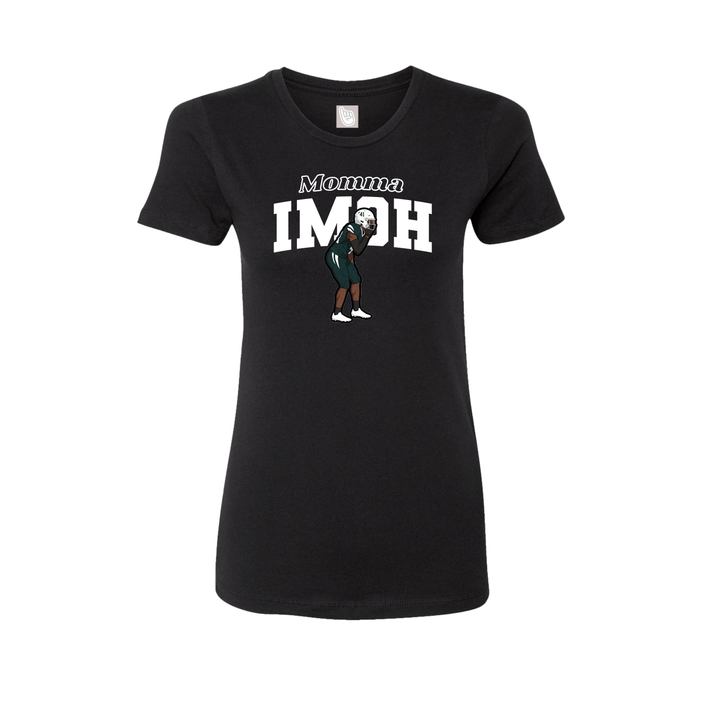 Womens Tee — Mothers Day Block in Black