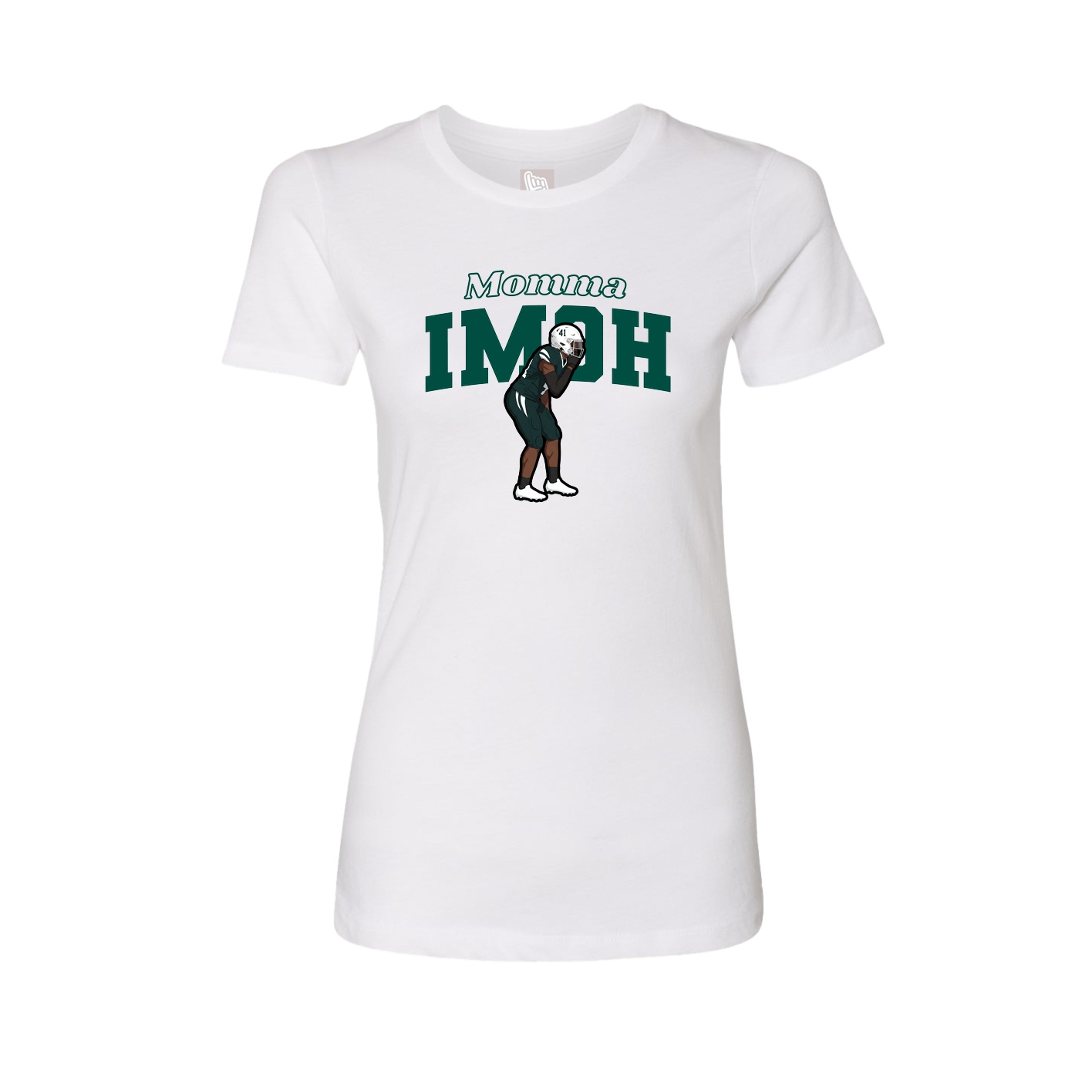 Womens Tee — Mothers Day Block in White