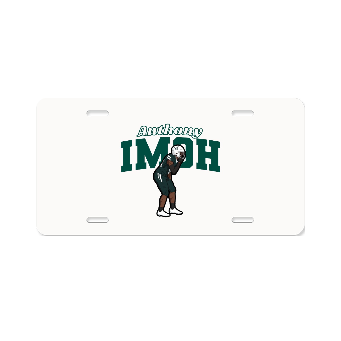 License Plate — Name Arch in Classic