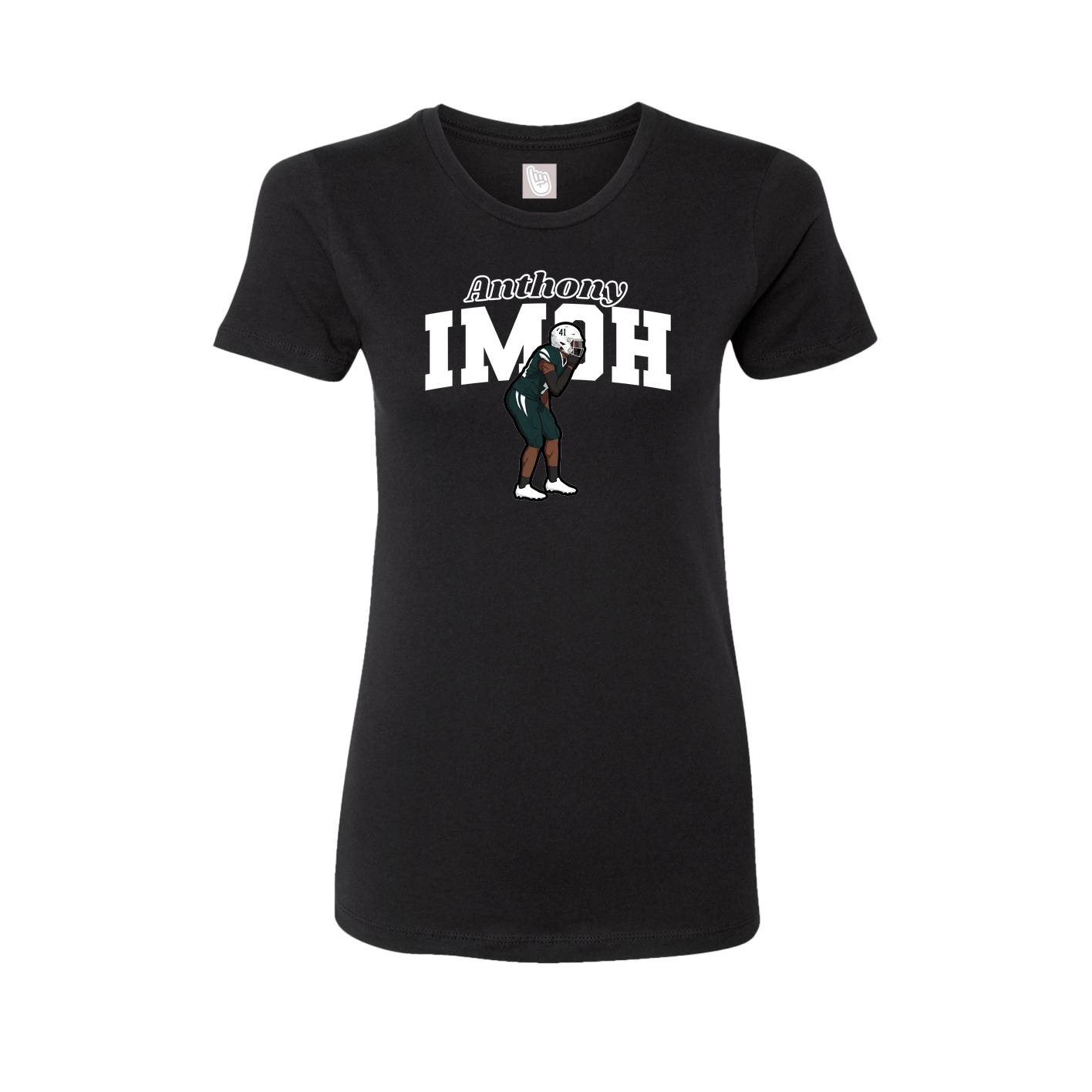 Womens Tee — Name Arch in Black