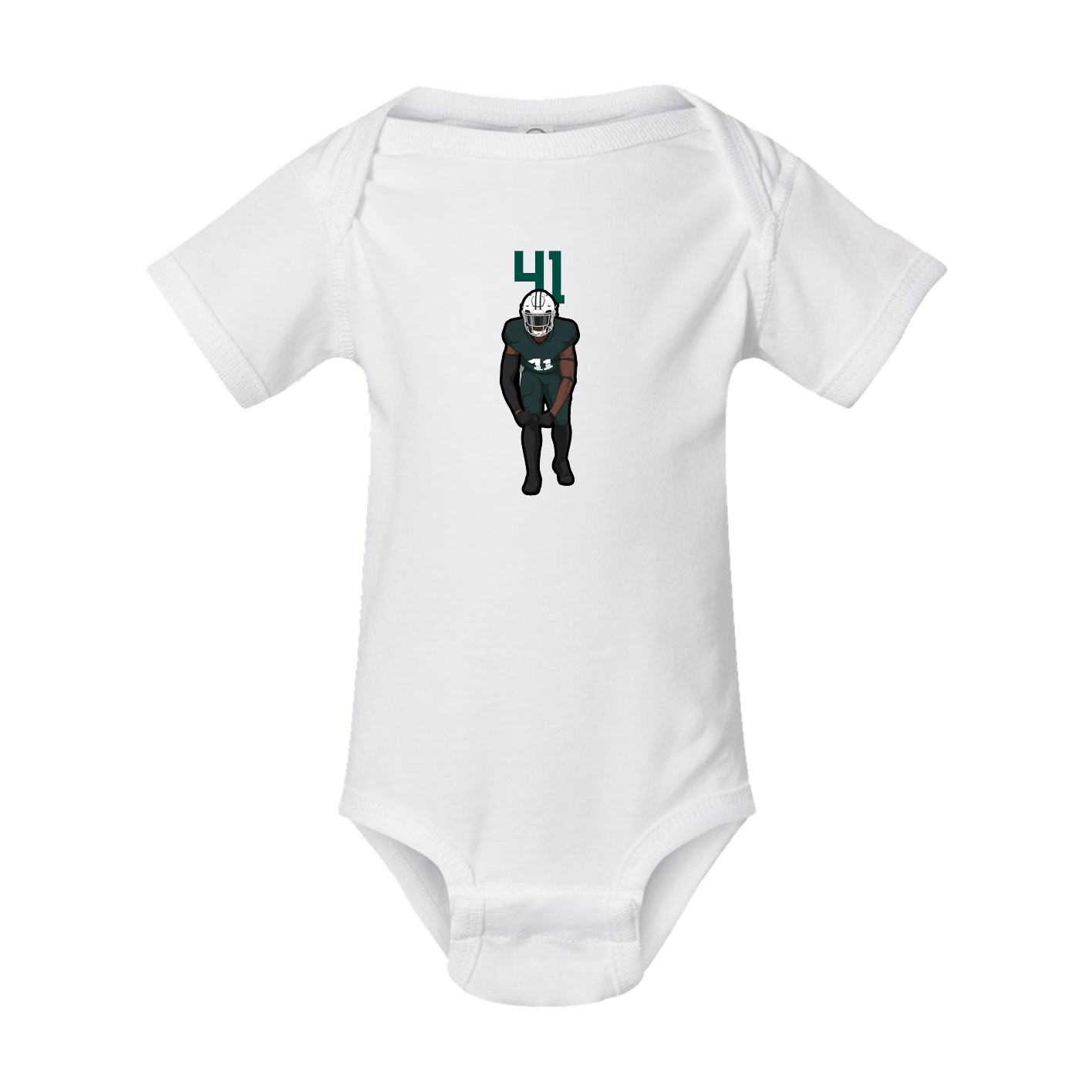 Baby Onesie — Number Top in White