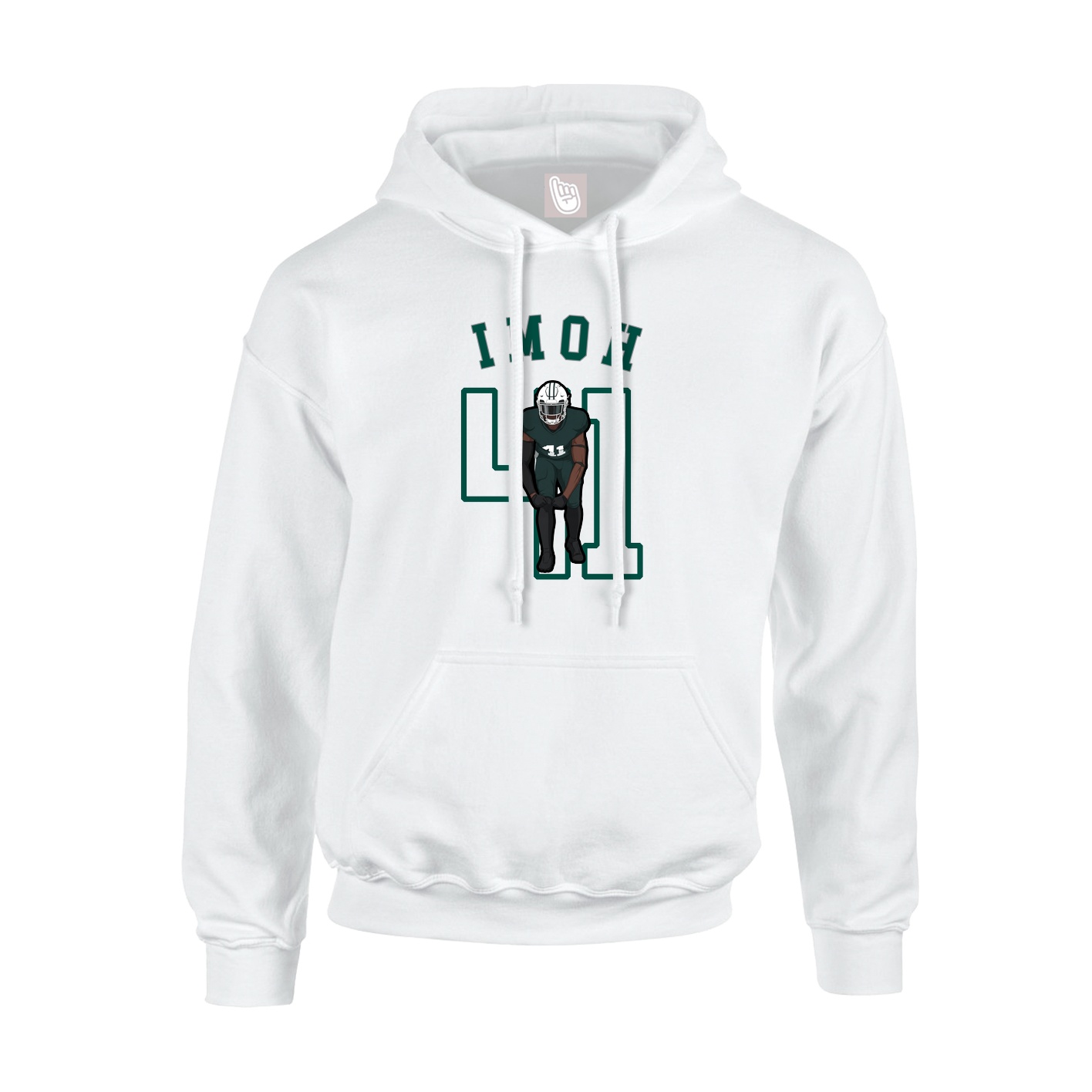 Youth Hoodie — Shirsey Arch in White