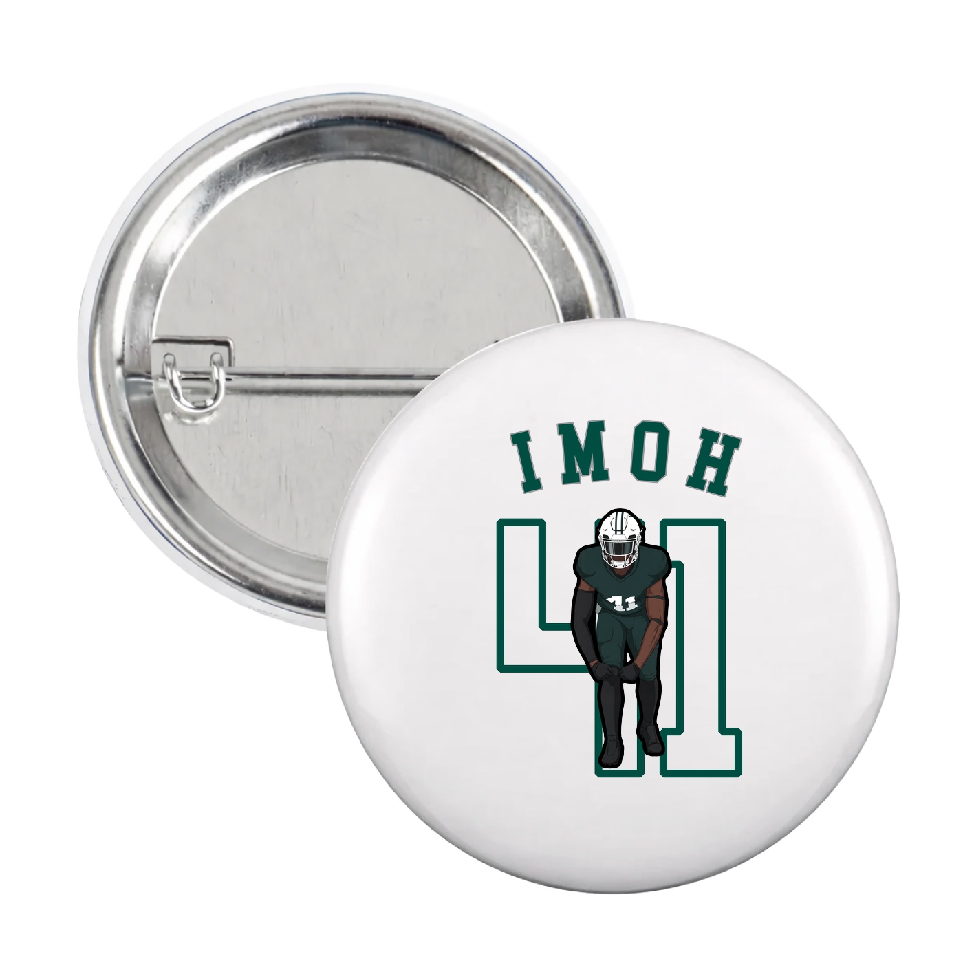 Game Day Button — Shirsey Arch in White