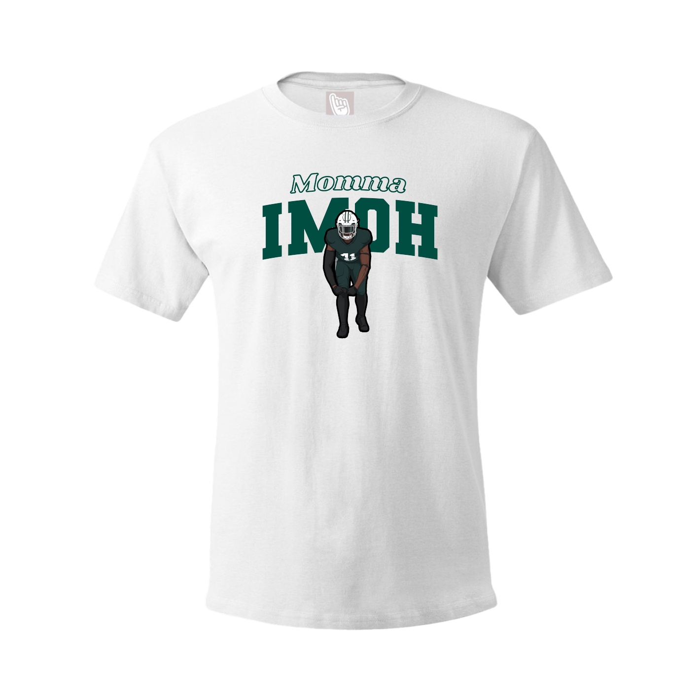 Youth Tee — Mothers Day Block in White