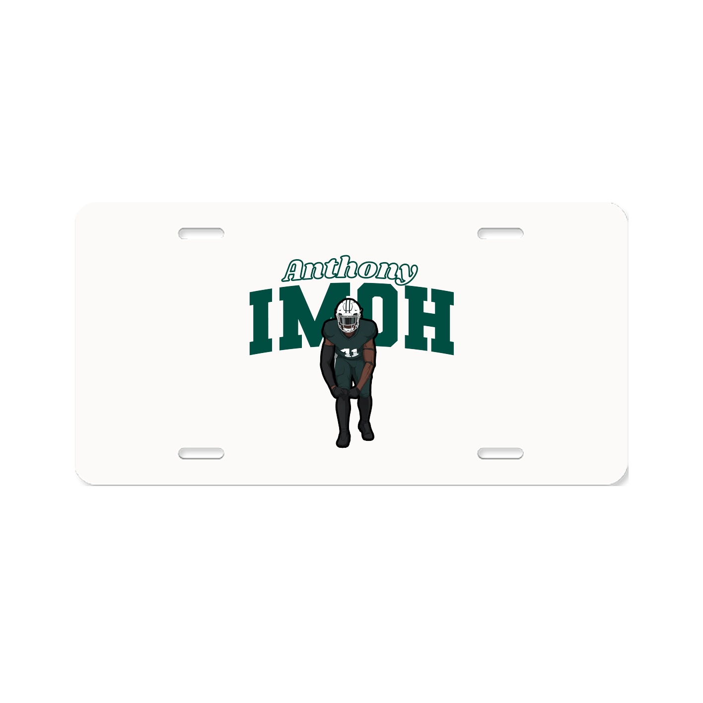 License Plate — Name Arch in Classic
