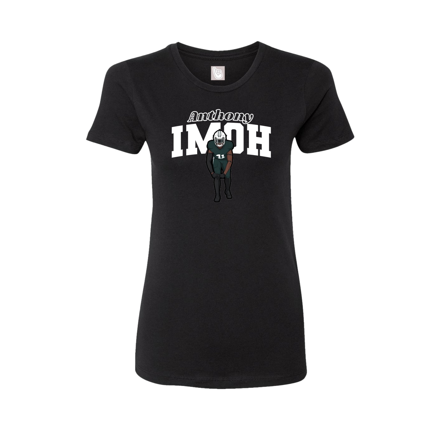 Womens Tee — Name Arch in Black