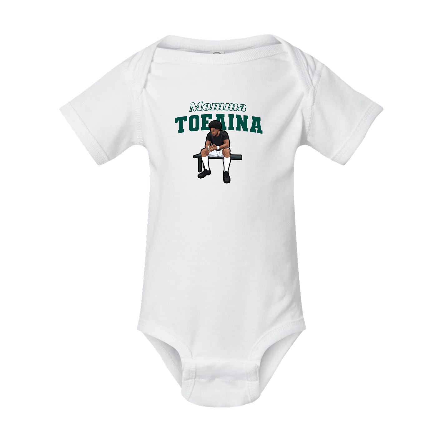 Baby Onesie — Mothers Day Block in White