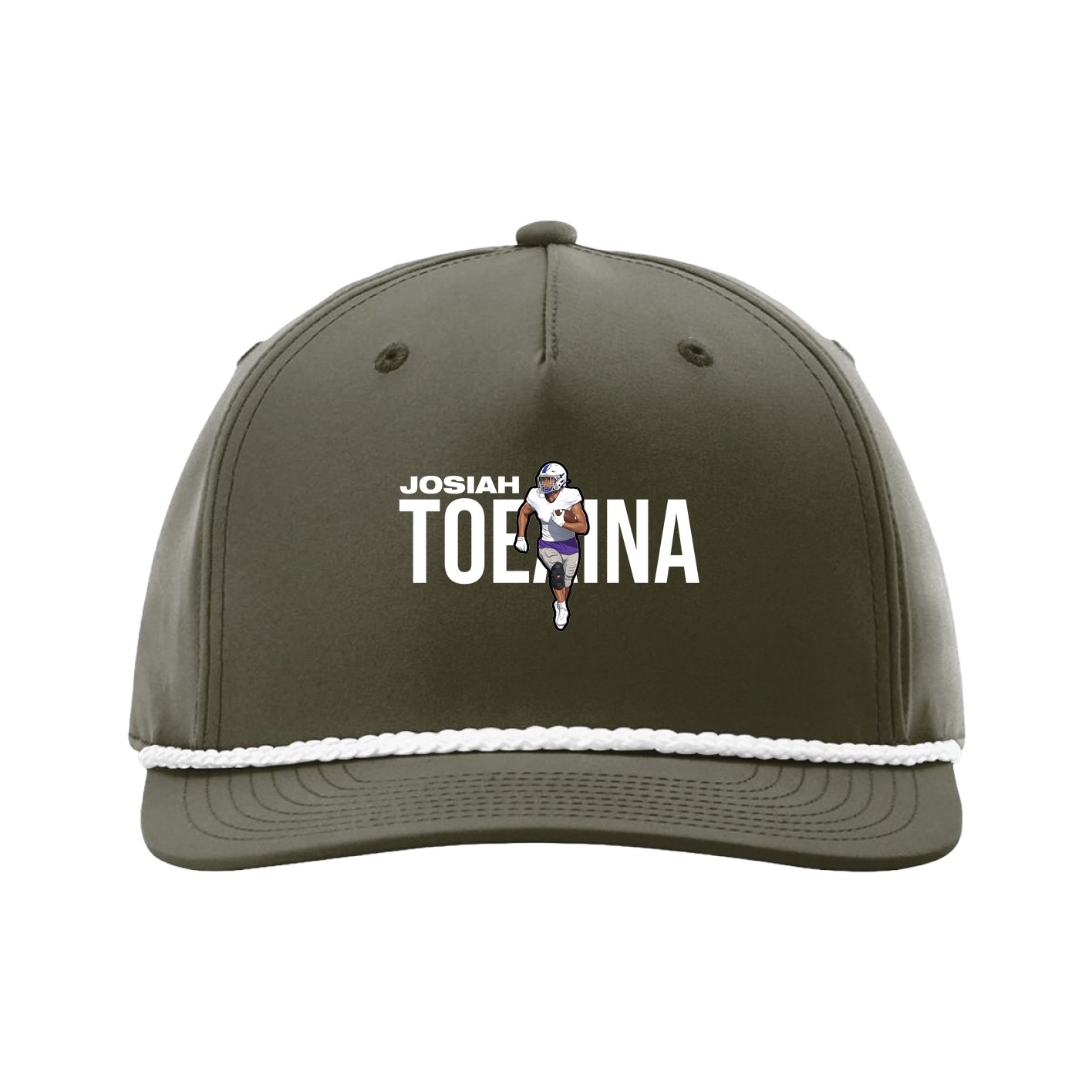 Five-Panel Classic Rope Cap — Player Name in Green
