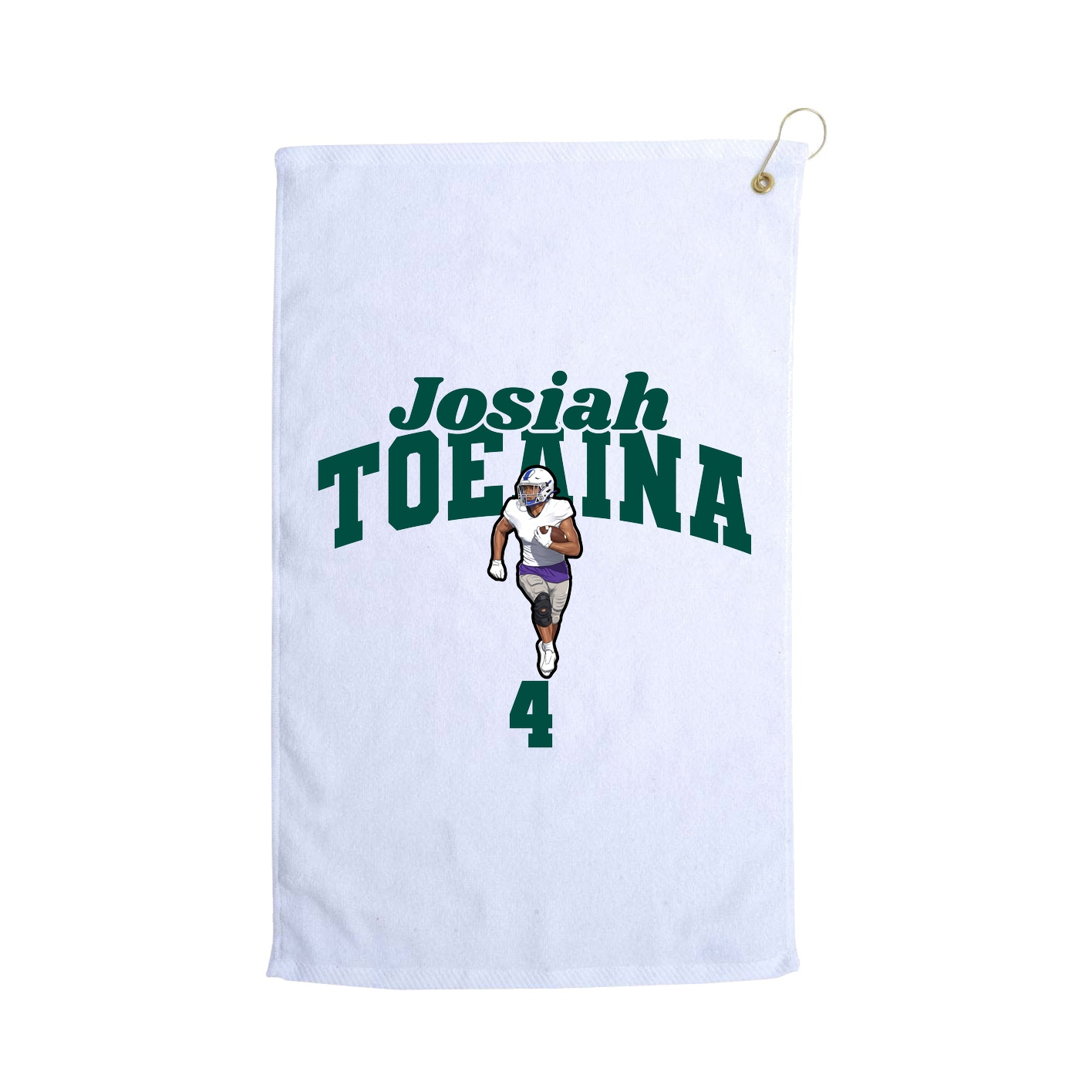 Golf Towel — Signature Arch in White
