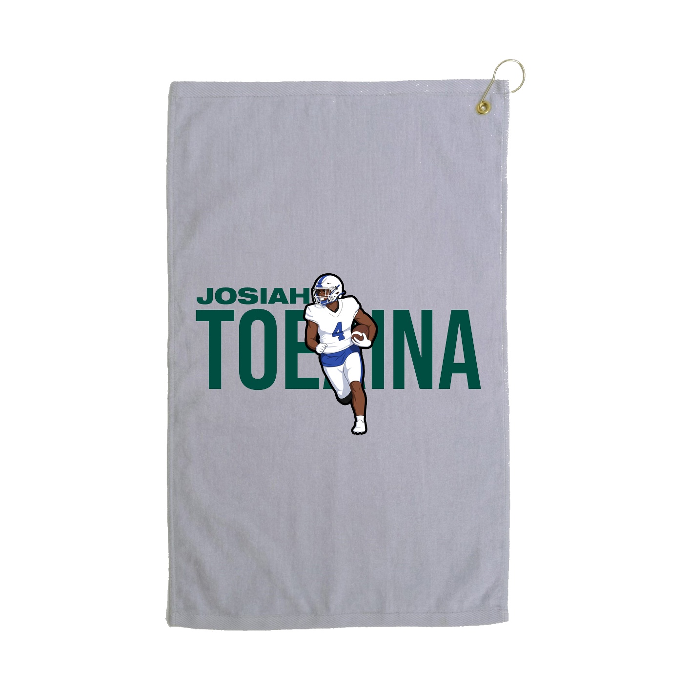 Golf Towel — Player Name in Grey