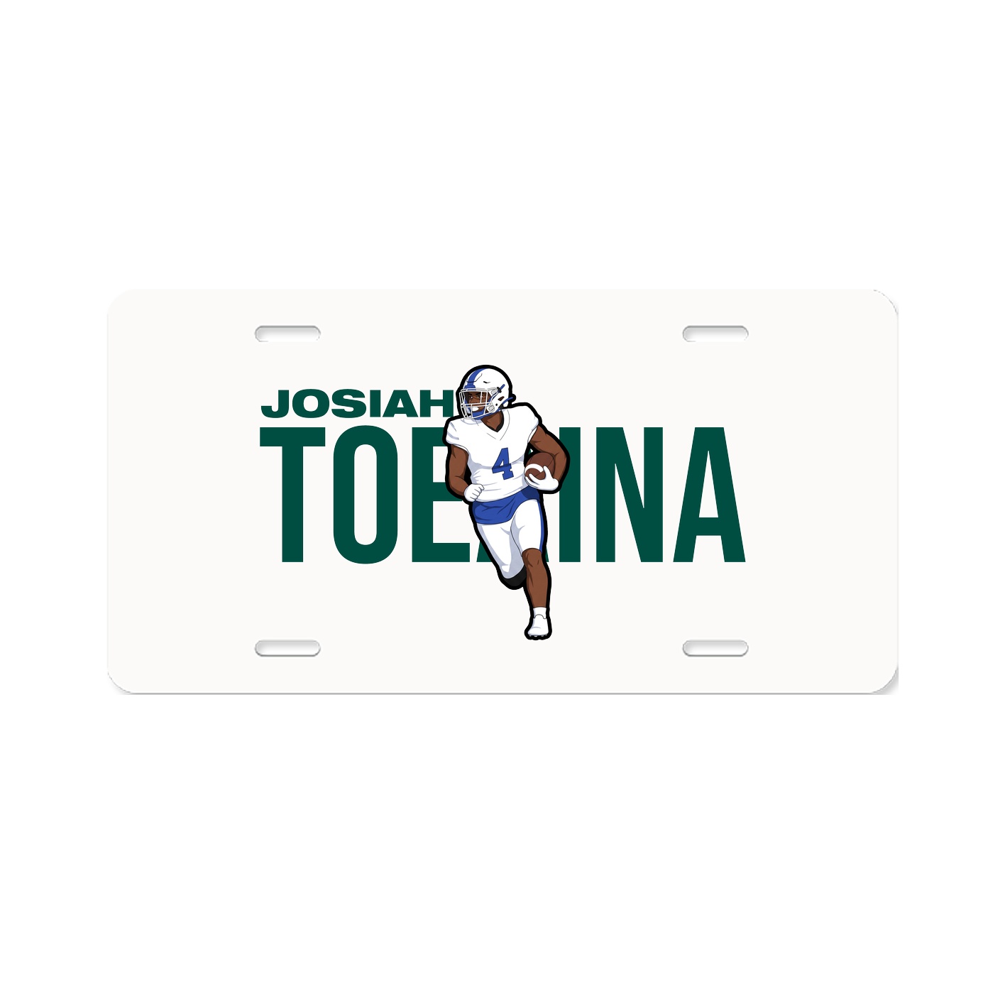 License Plate — Player Name in Classic