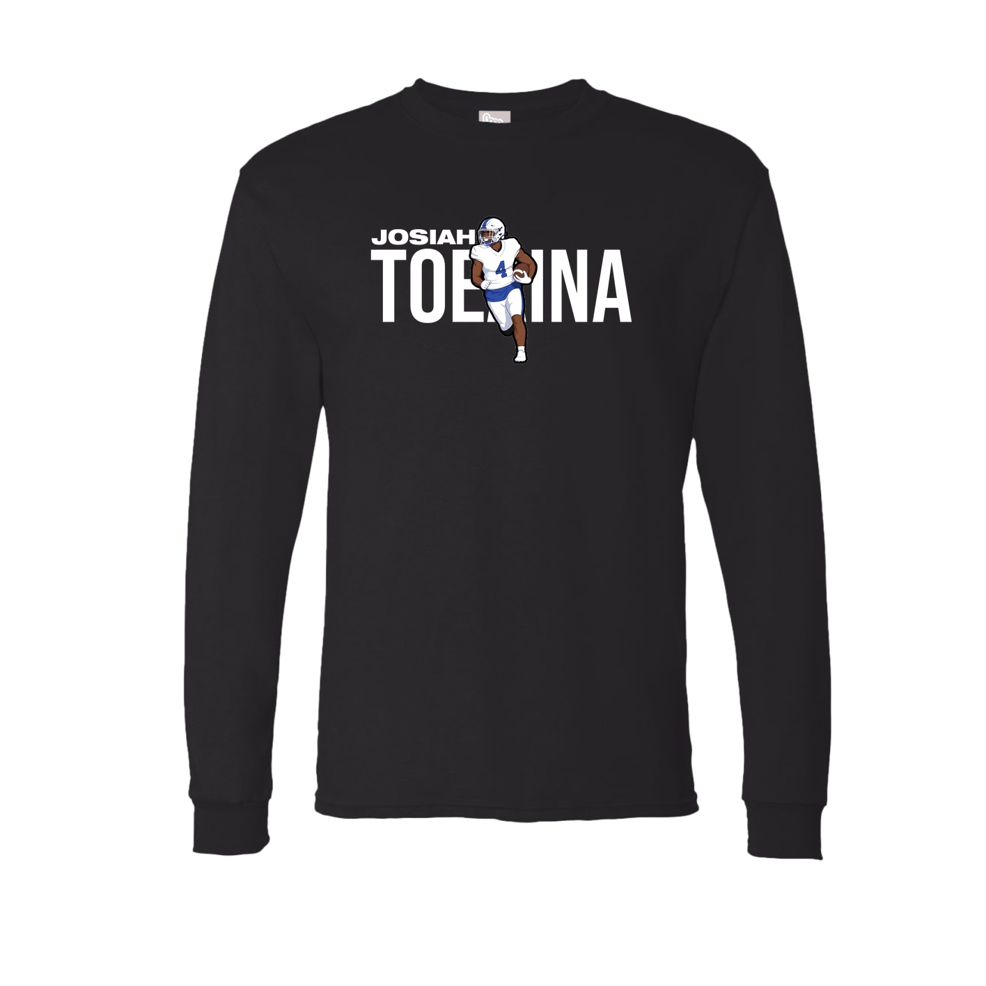 Long Sleeve Tee — Player Name in Black