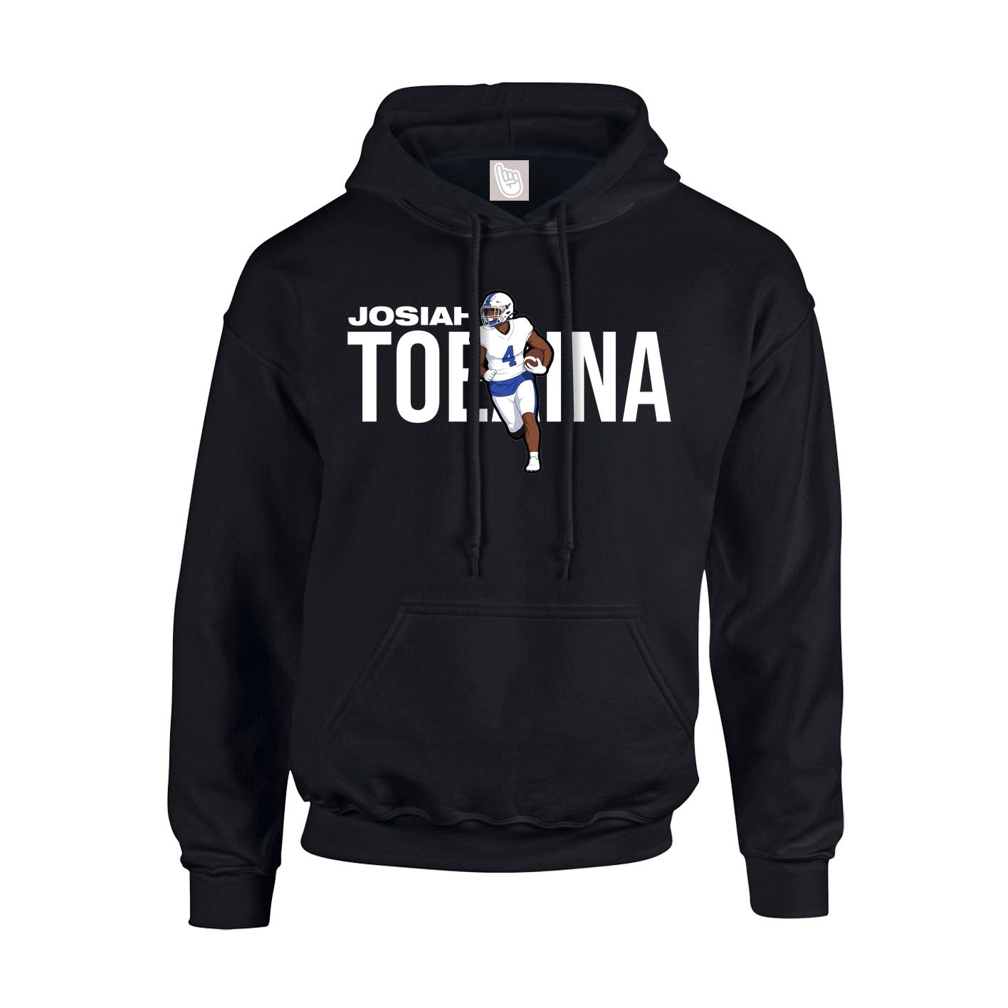 Youth Hoodie — Player Name in Black
