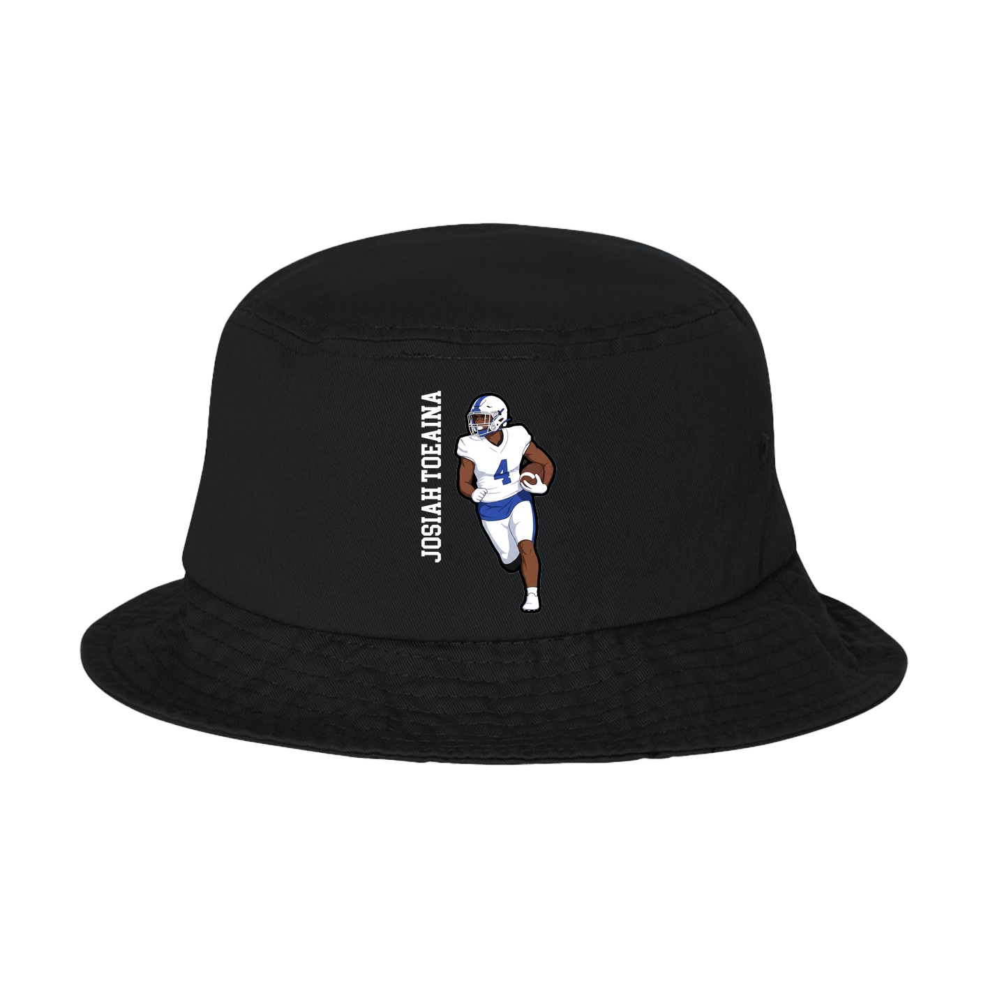 Bucket Cap — Name Vertical in Black