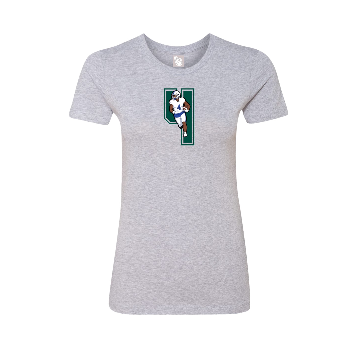 Womens Tee — Number in Grey