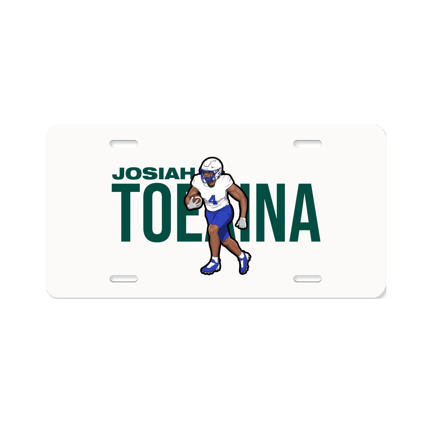 License Plate — Player Name in Classic
