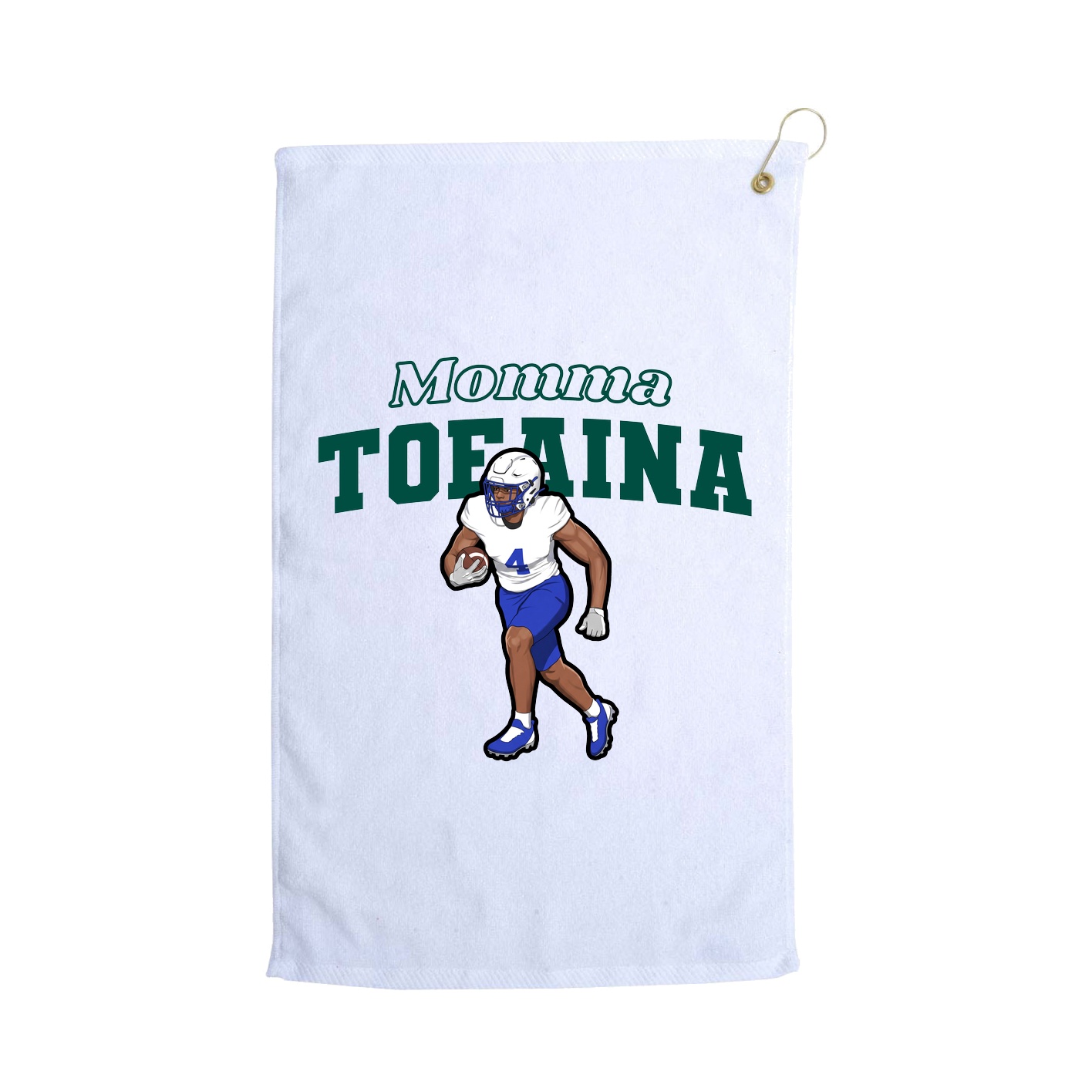 Golf Towel — Mothers Day Block in White