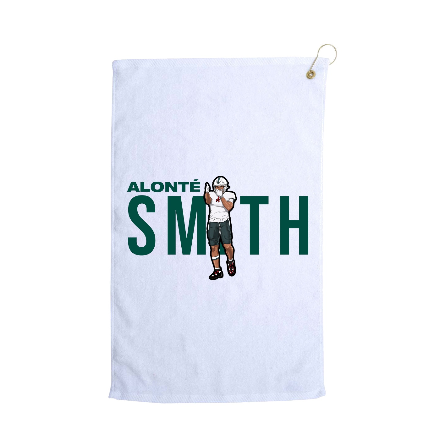 Golf Towel — Player Name in White