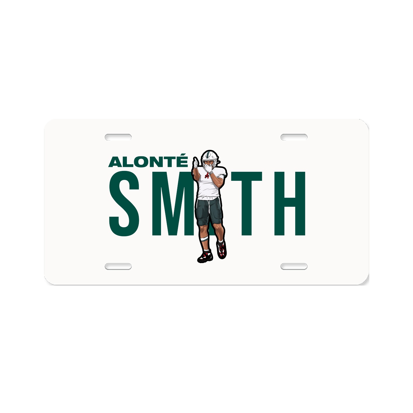 License Plate — Player Name in Classic